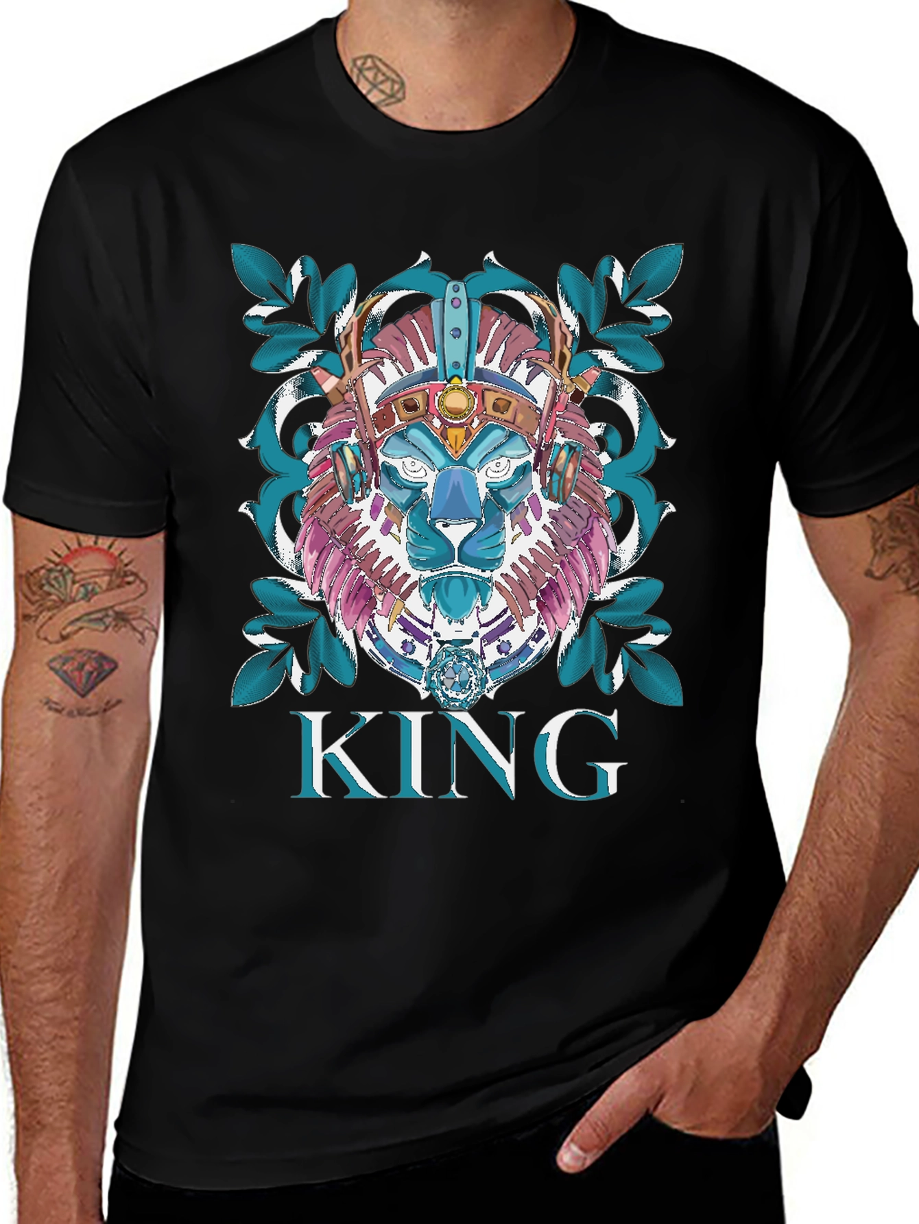 King Lion Graphic Tee - Unique Design