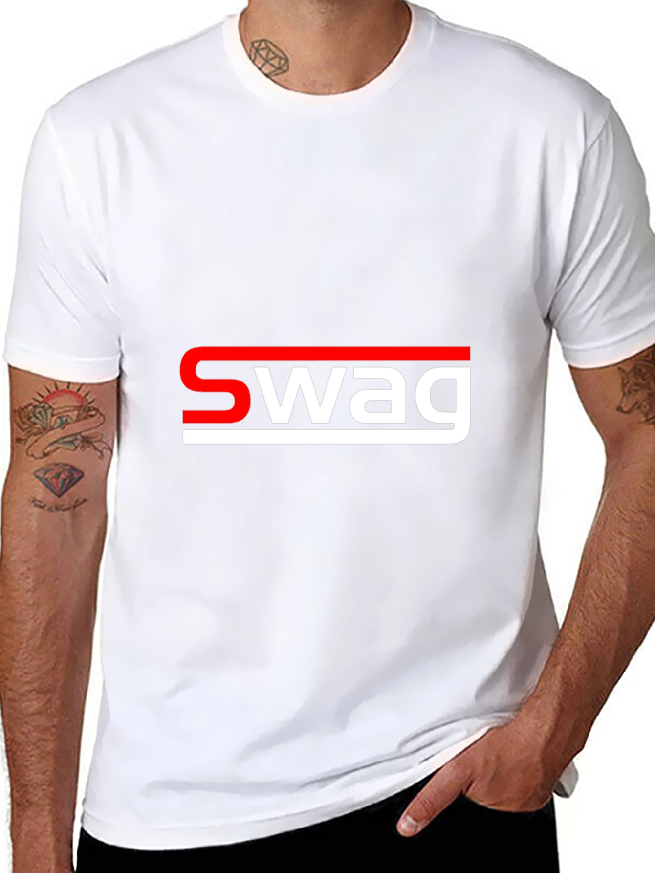Swag Graphic T-Shirt - Cool Style Black Tee