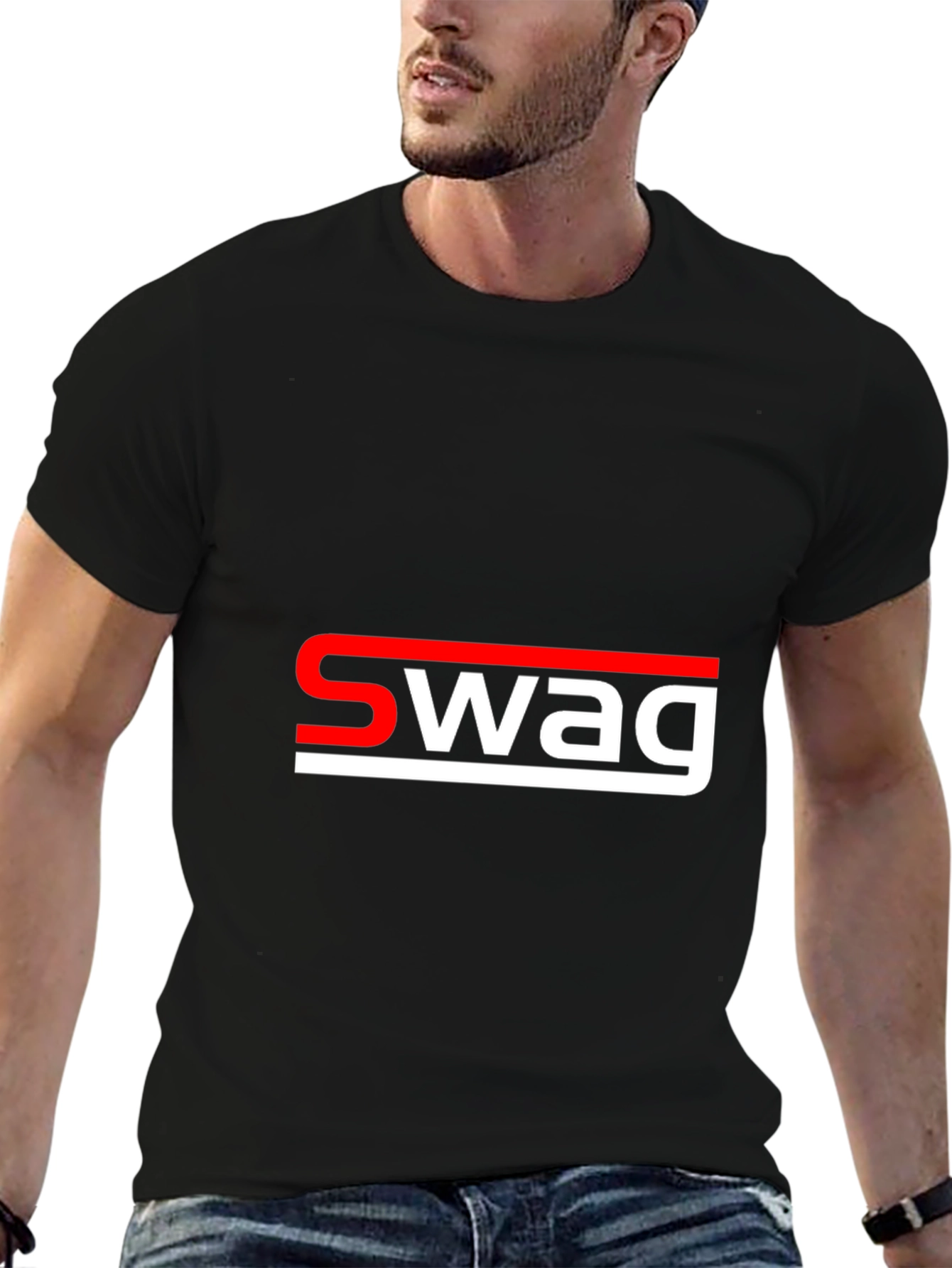 Swag Graphic T-Shirt - Cool Style Black Tee