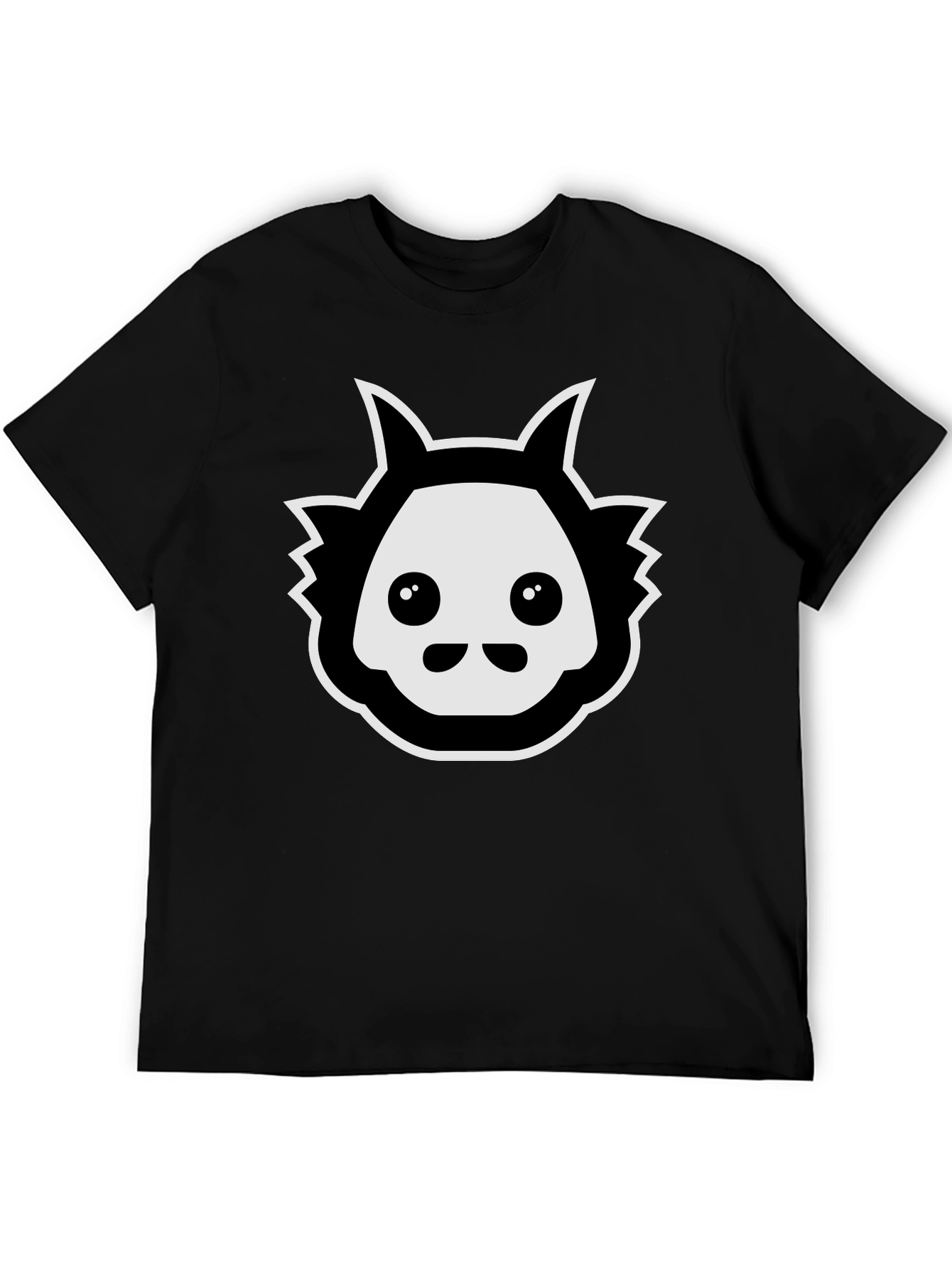 Cool Graphic Tee - Black Cartoon Creature T-Shirt