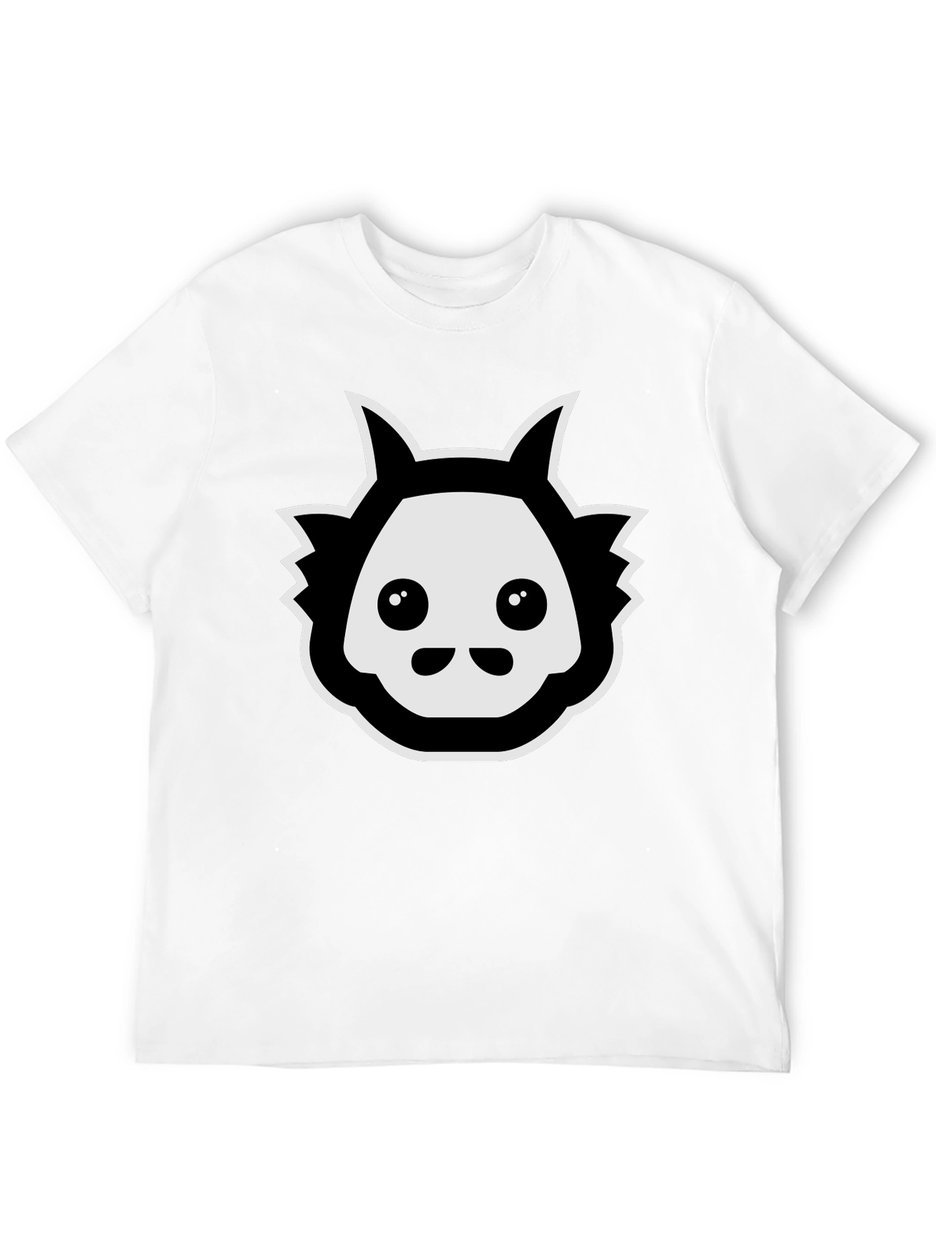 Cool Graphic Tee - Black Cartoon Creature T-Shirt