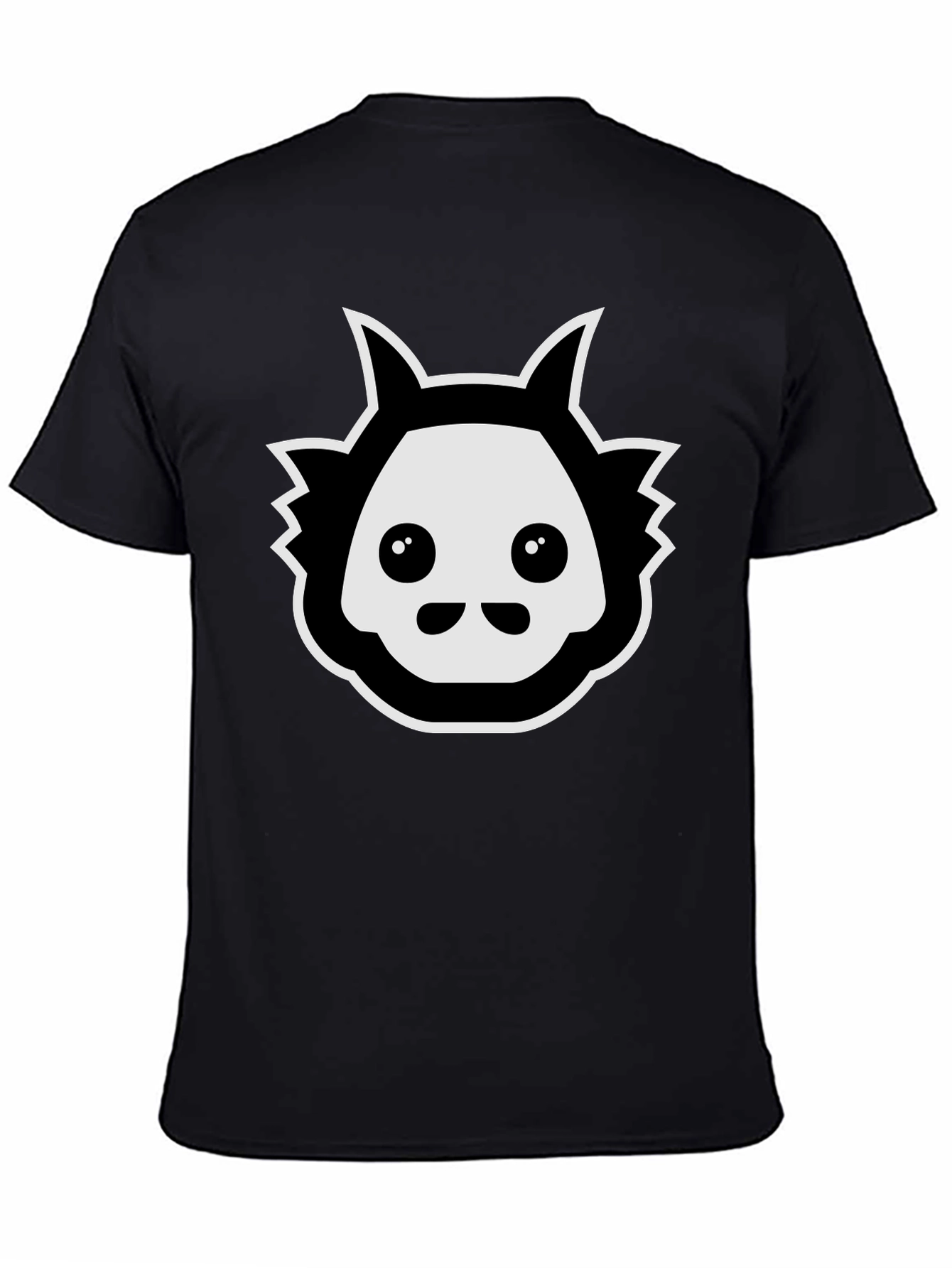 Cool Graphic Tee - Black Cartoon Creature T-Shirt