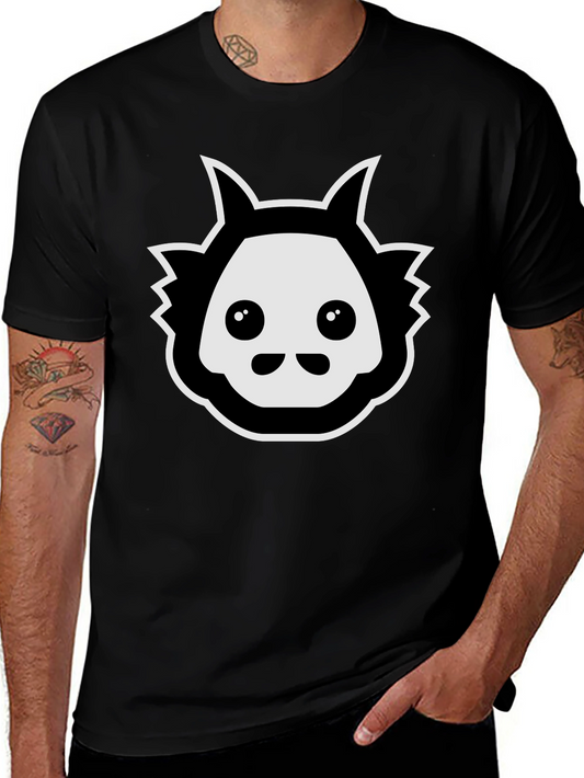 Cool Graphic Tee - Black Cartoon Creature T-Shirt