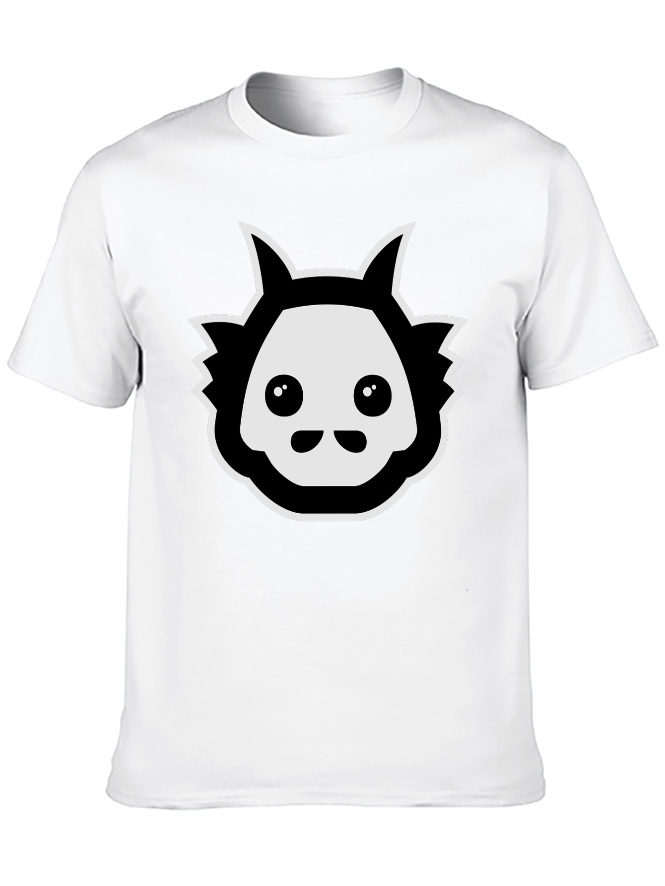 Cool Graphic Tee - Black Cartoon Creature T-Shirt