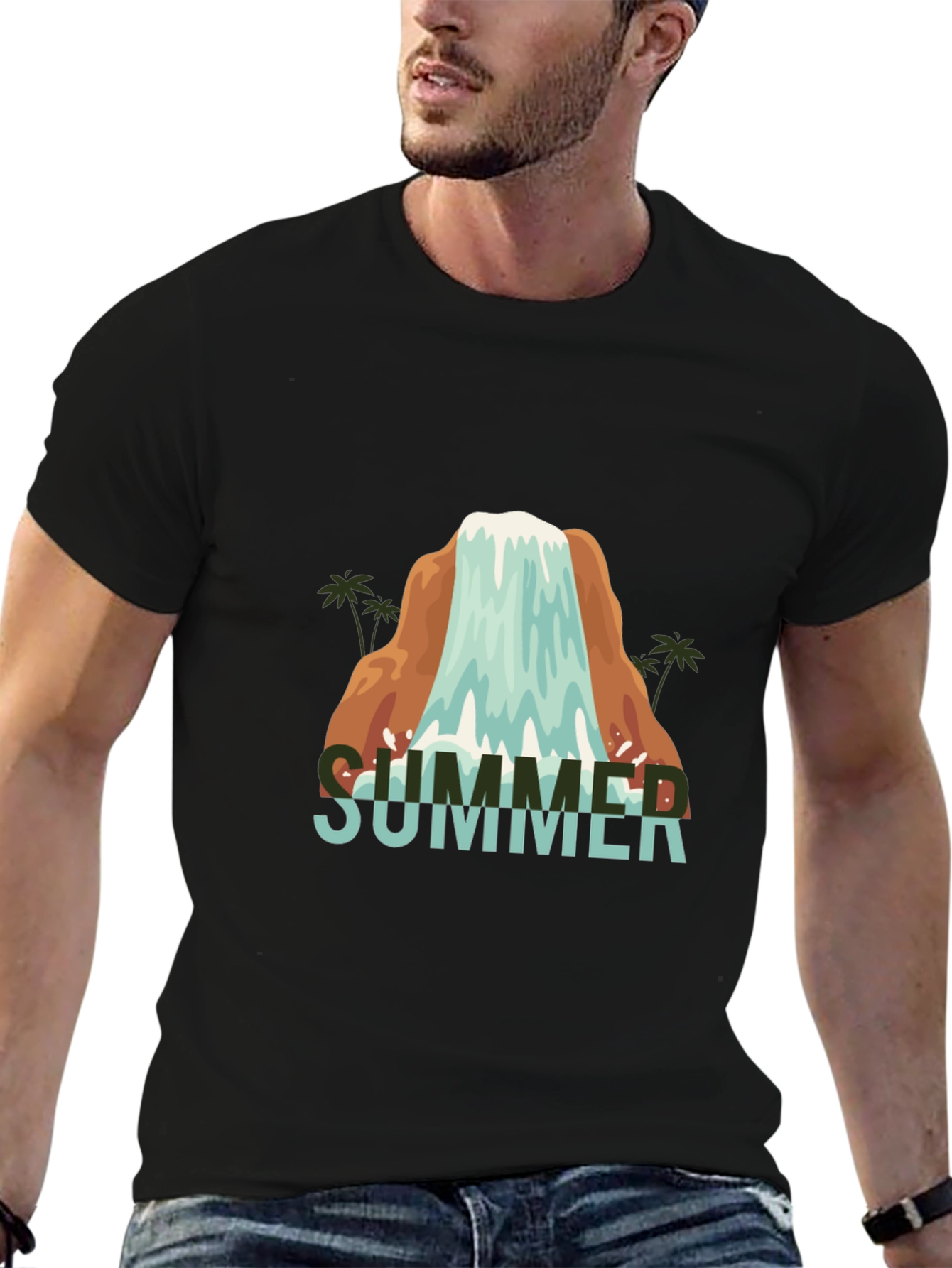 Summer Waterfall Graphic Tee