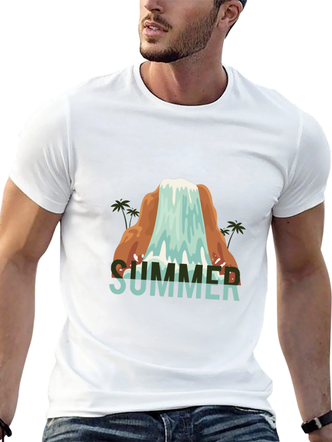 Summer Waterfall Graphic Tee