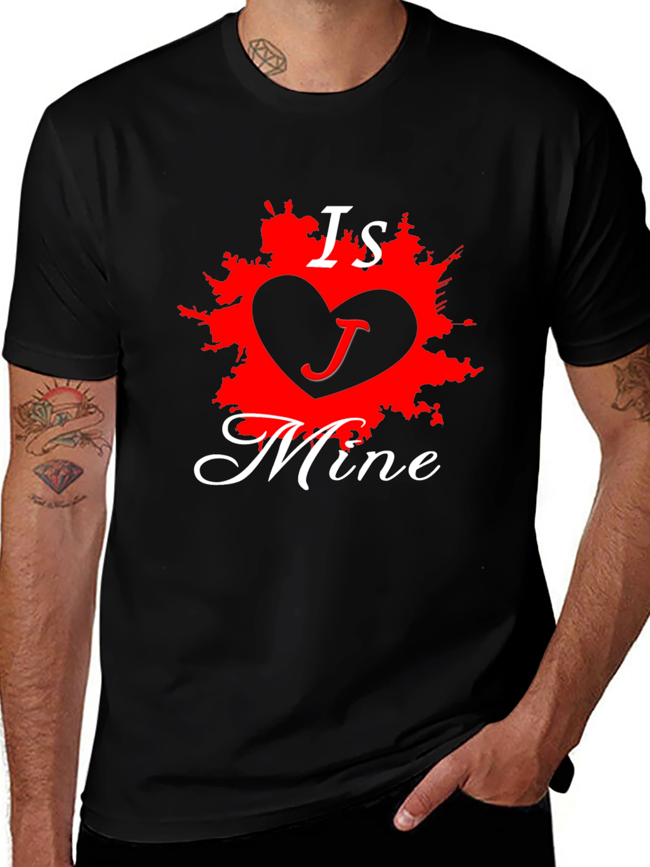 Is Mine Graphic Tee - Black Love T-Shirt