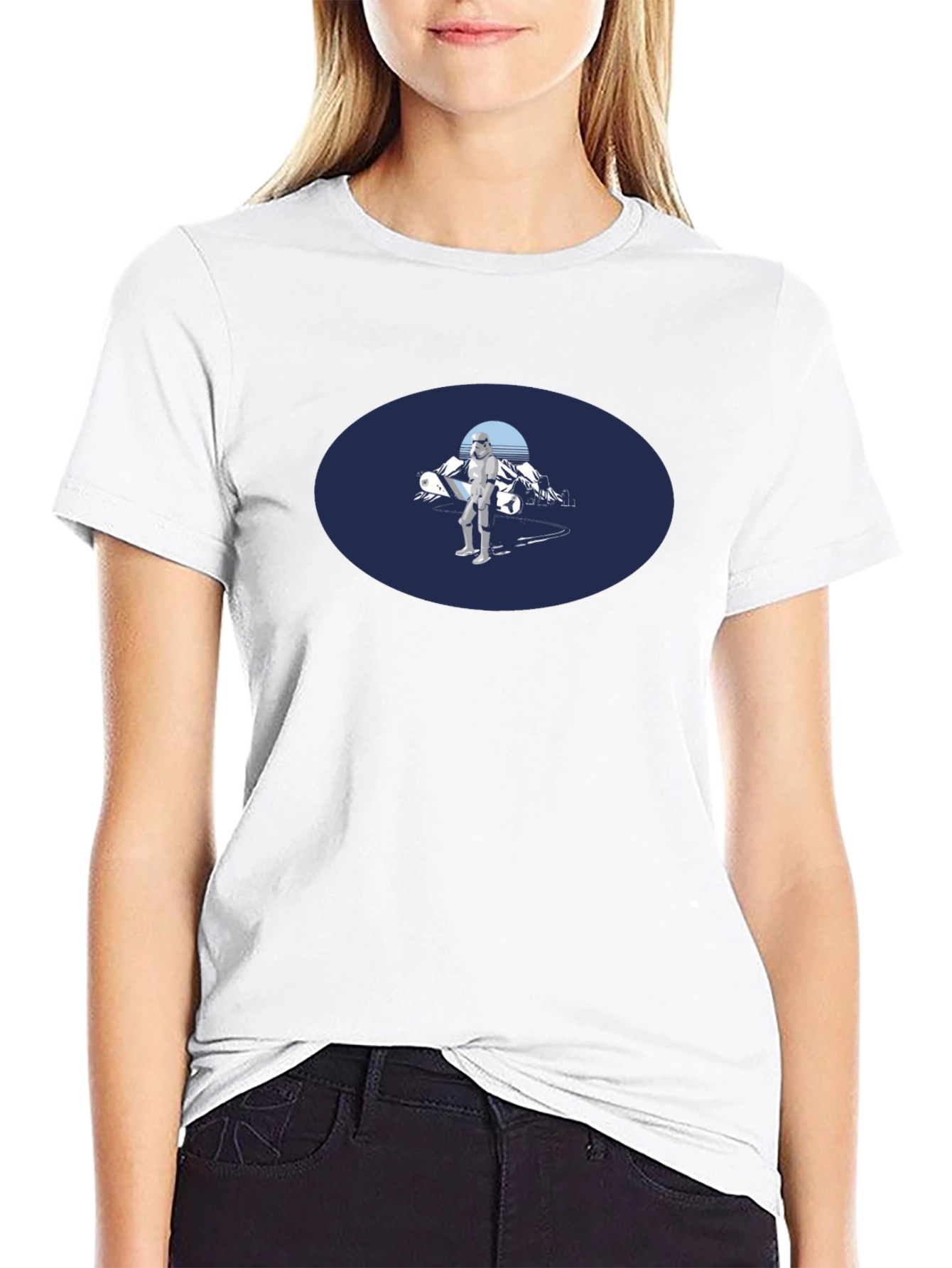Stormtrooper Snowboarding Black Tee