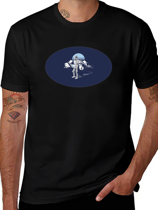 Stormtrooper Snowboarding Black Tee