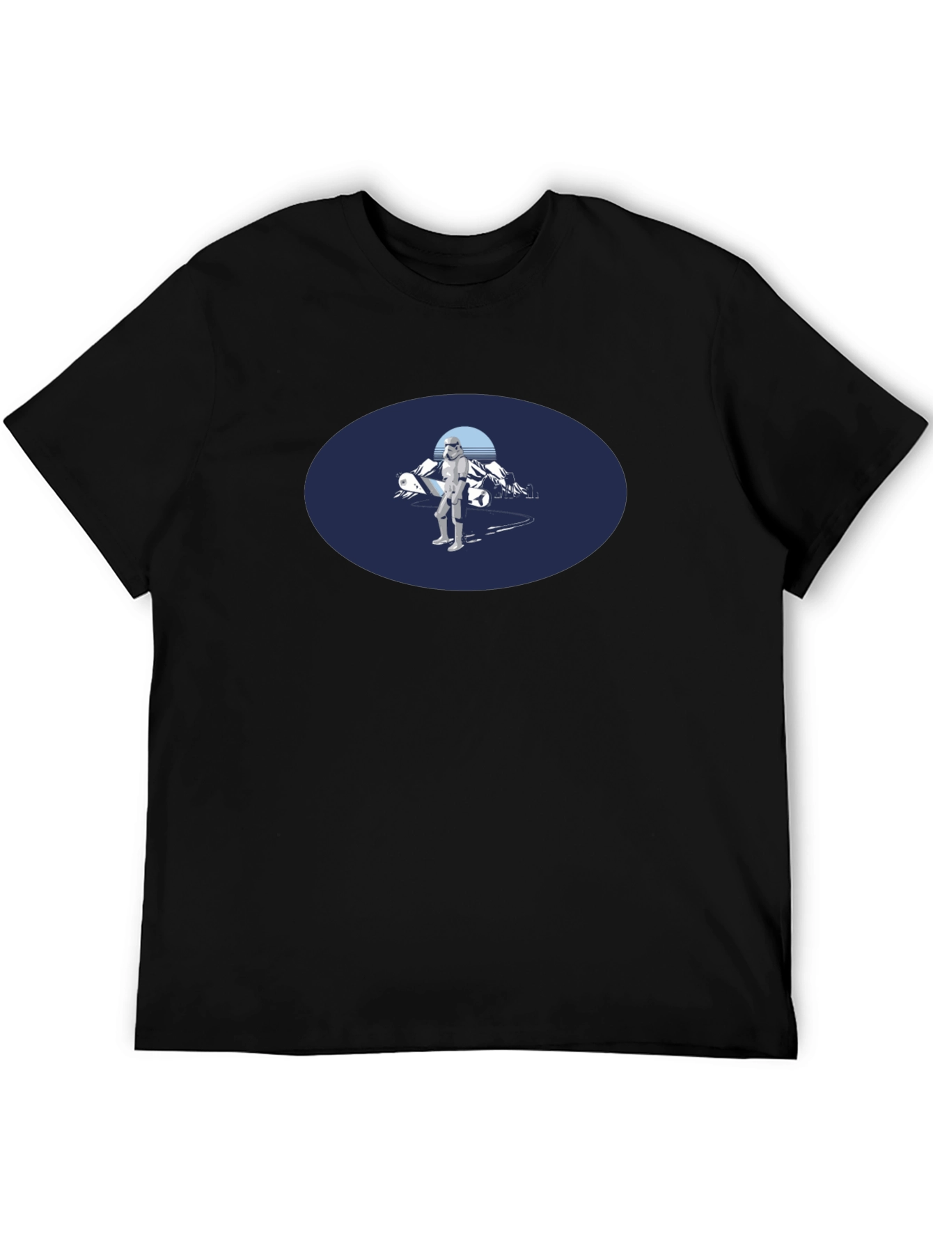 Stormtrooper Snowboarding Black Tee