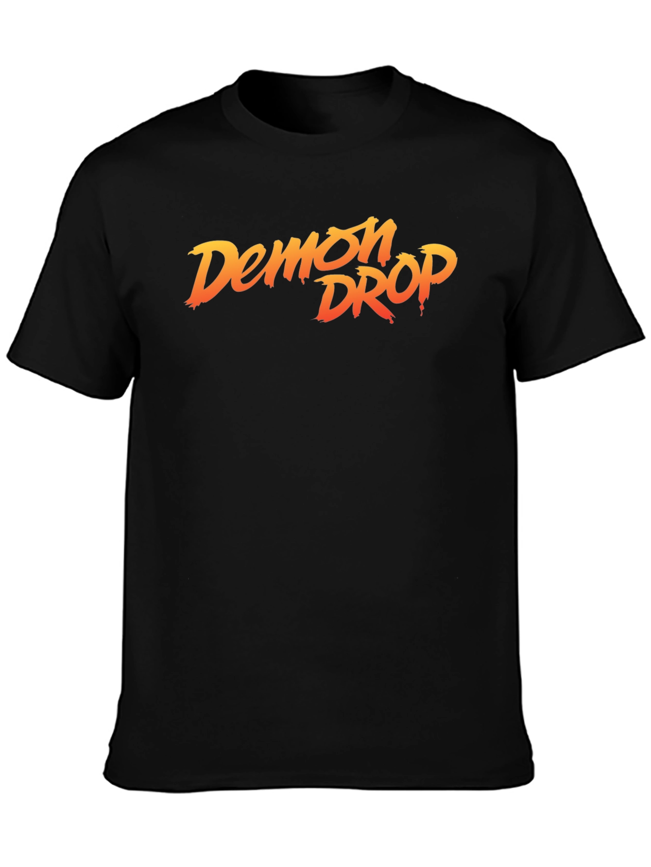 Demon Drop Graphic Tee - Stylish Black Cotton T-Shirt