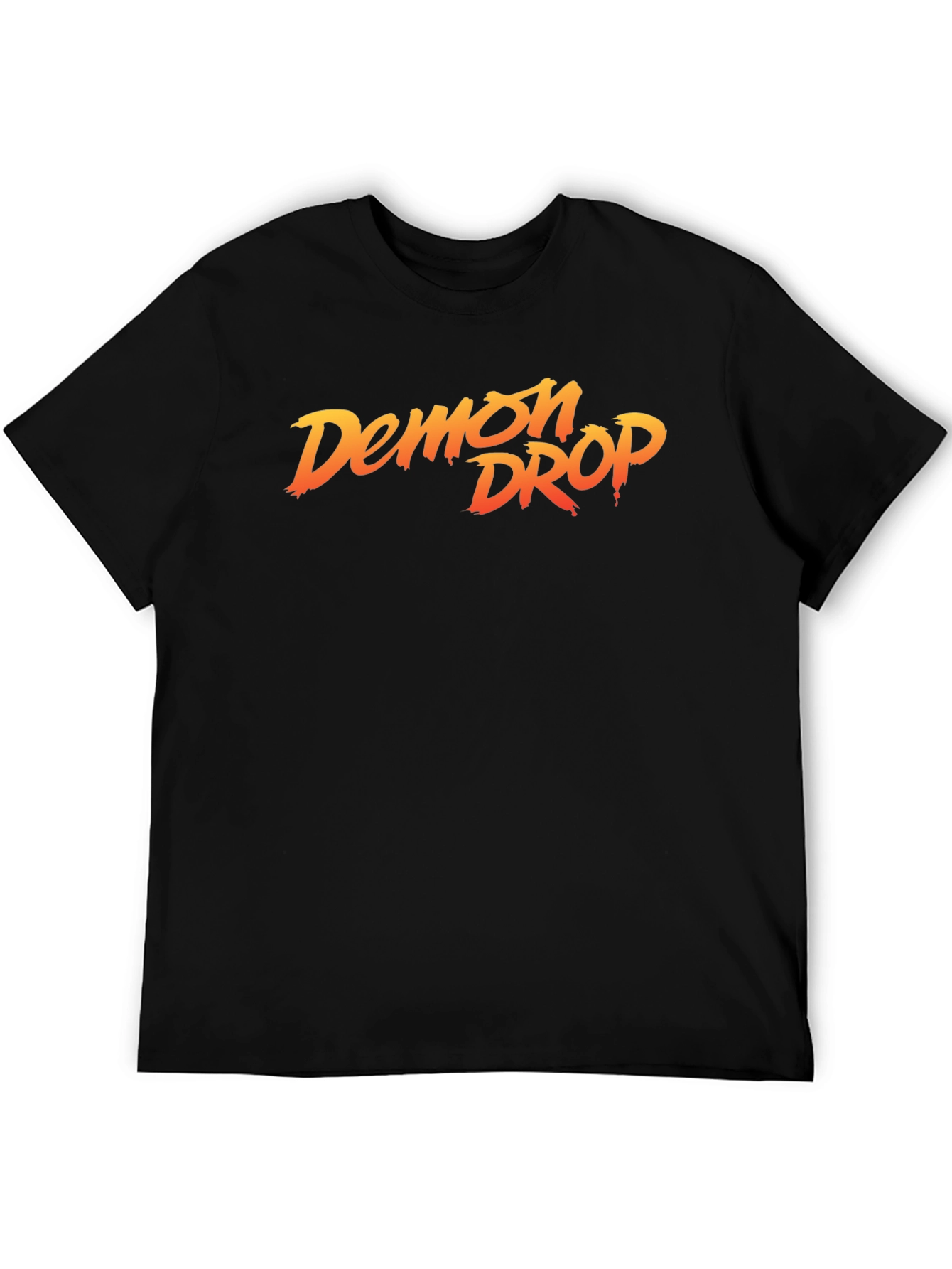 Demon Drop Graphic Tee - Stylish Black Cotton T-Shirt