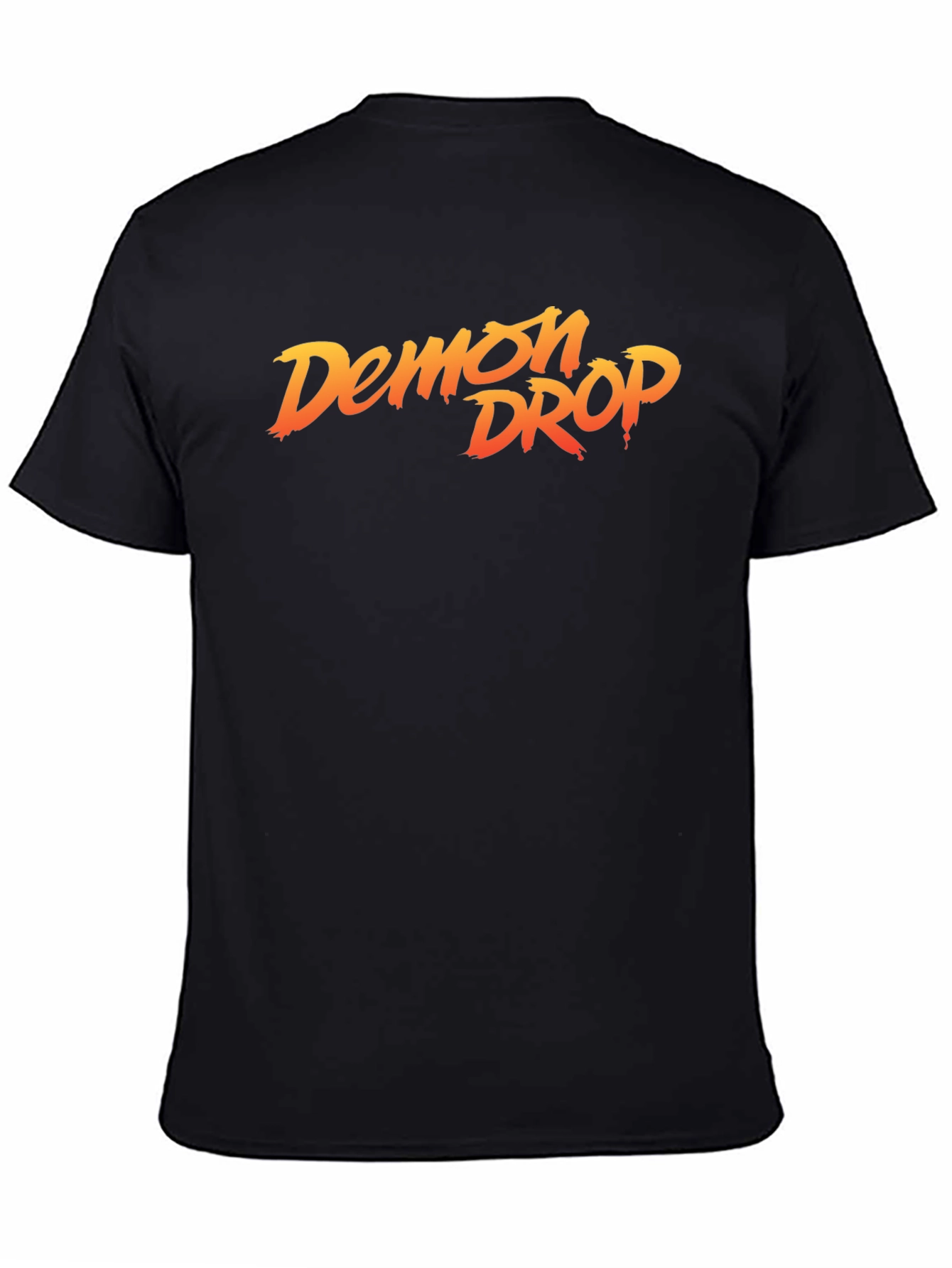 Demon Drop Graphic Tee - Stylish Black Cotton T-Shirt