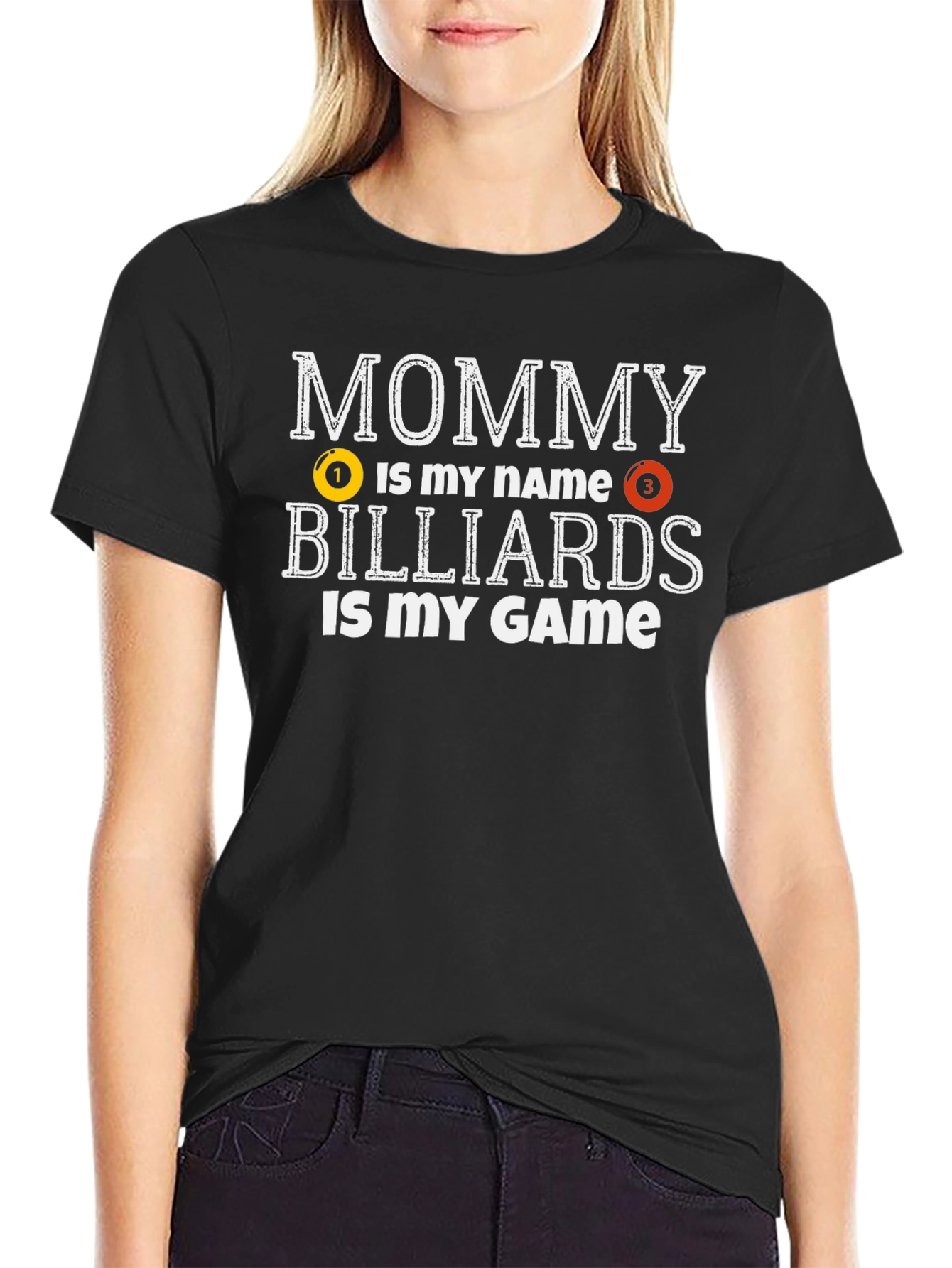 Mommy Billiards T-Shirt -  Pool Player Tee