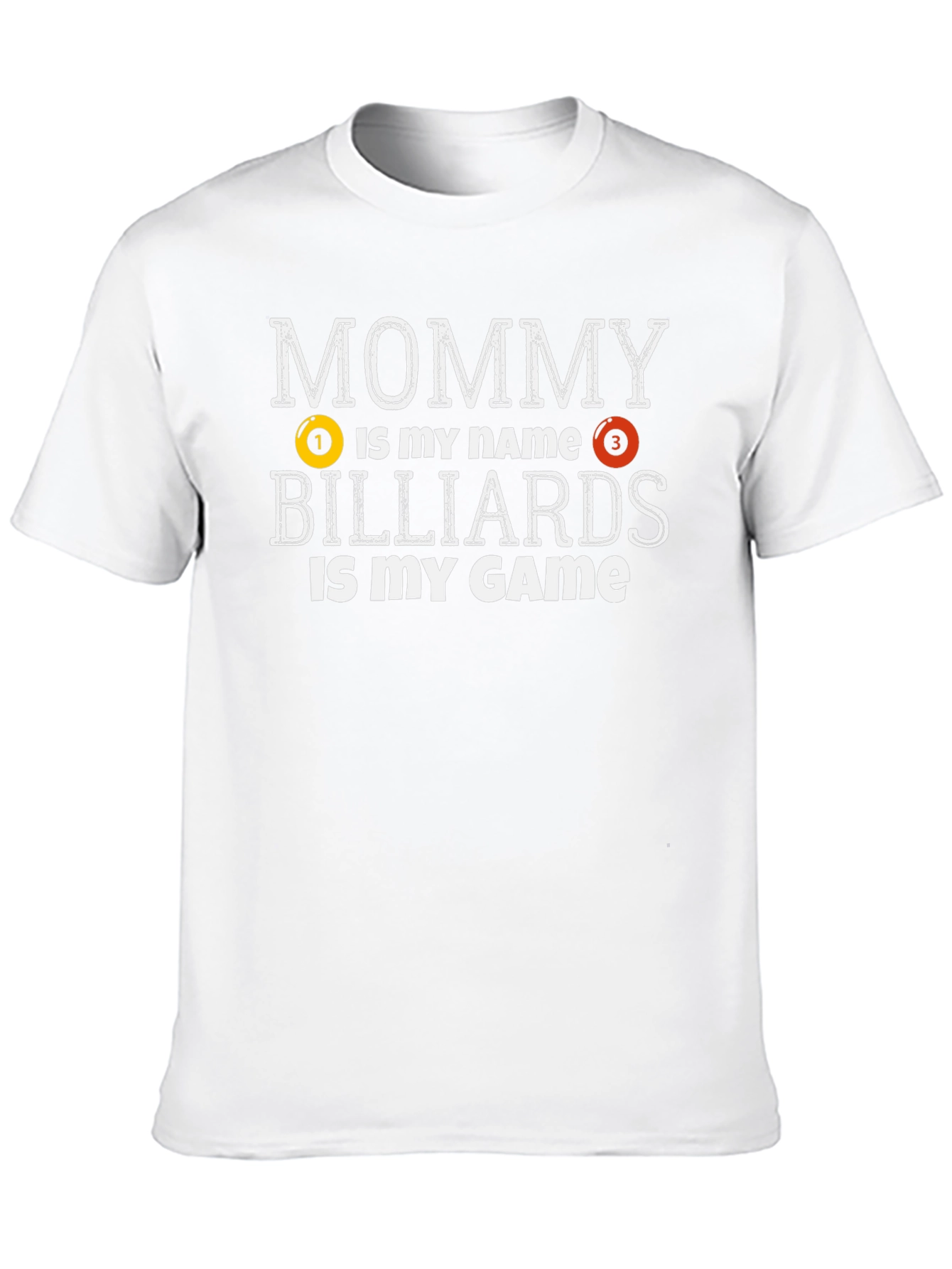 Mommy Billiards T-Shirt -  Pool Player Tee
