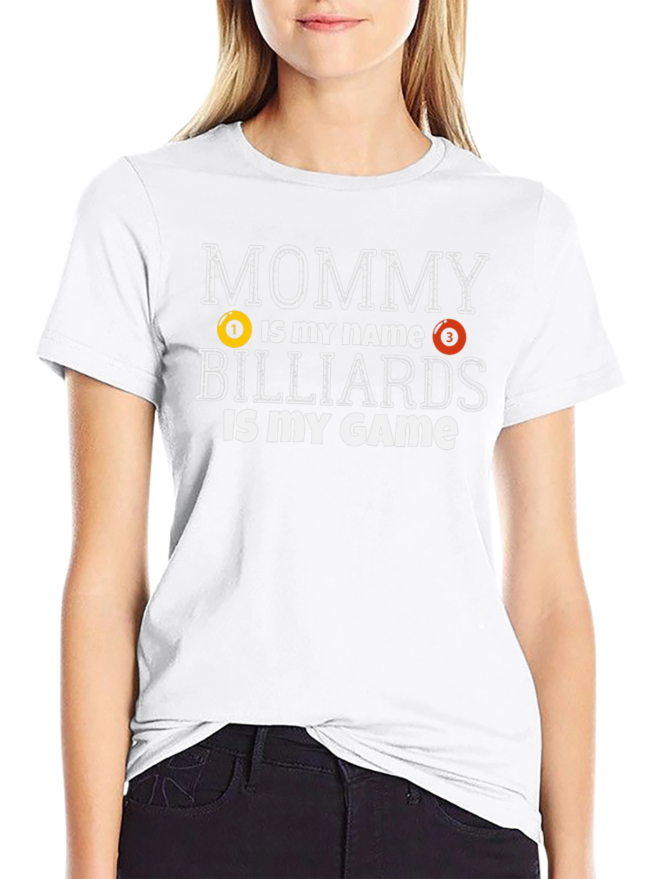 Mommy Billiards T-Shirt -  Pool Player Tee
