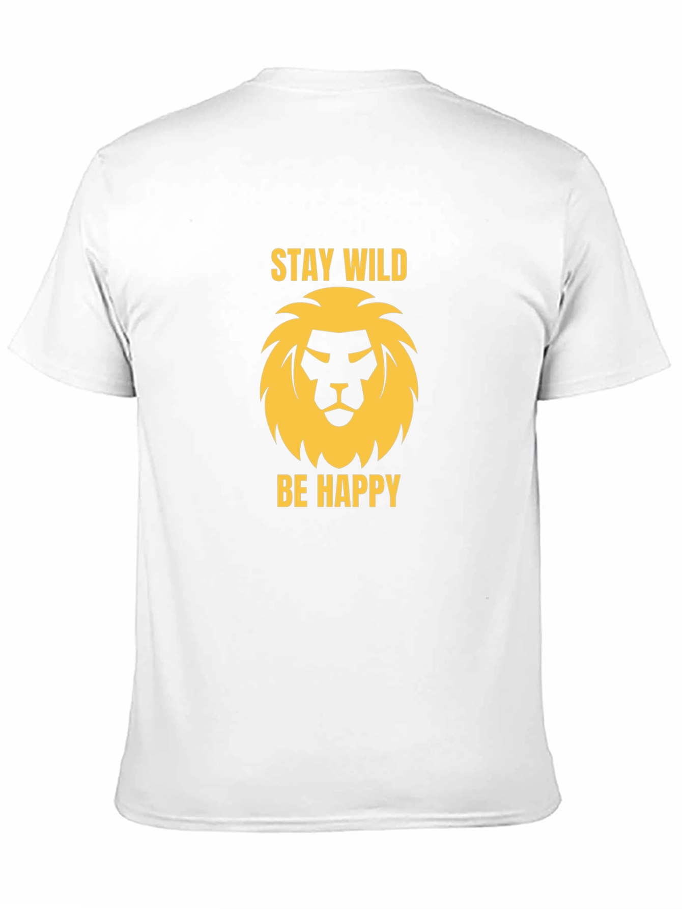 Stay Wild Lion Graphic Tee - Black