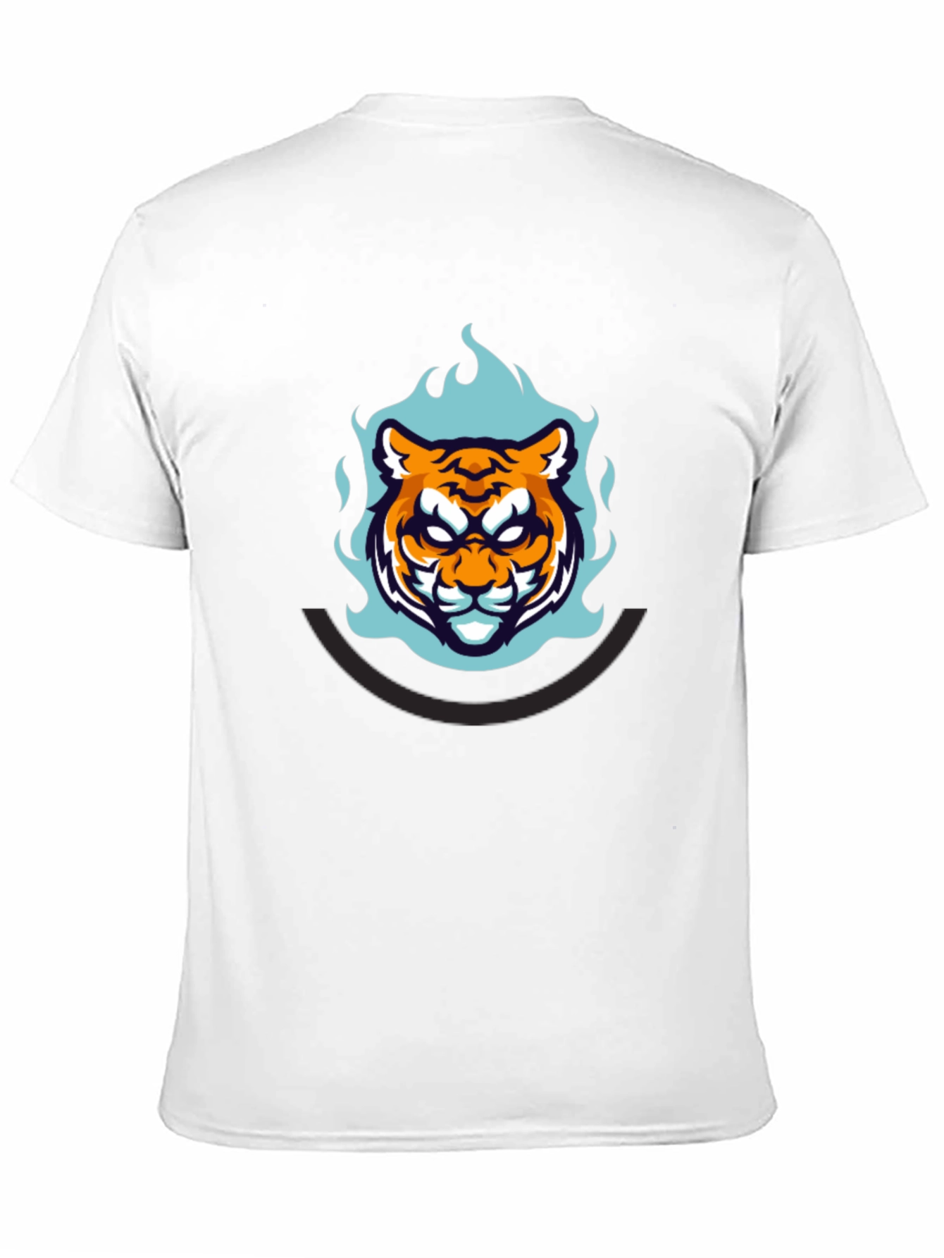 Bold Tiger Graphic Tee - Mens Black T-Shirt