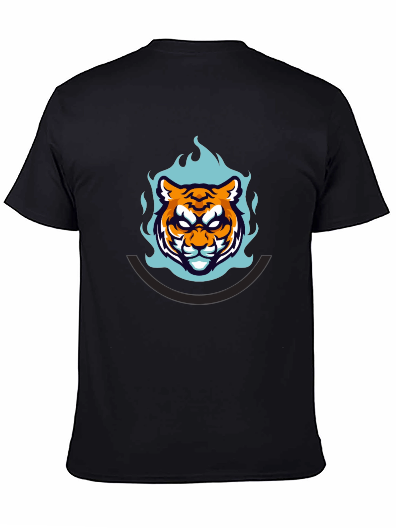 Bold Tiger Graphic Tee - Mens Black T-Shirt