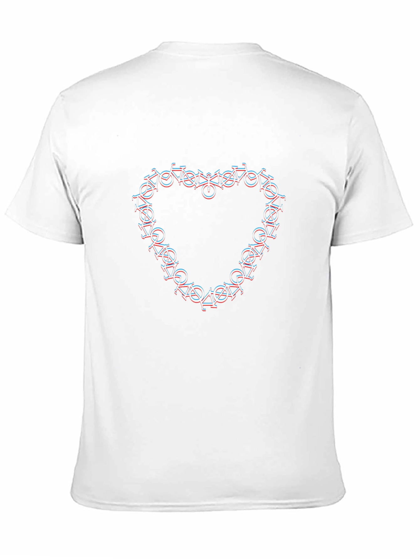 Bicycle Heart Graphic Black T-Shirt