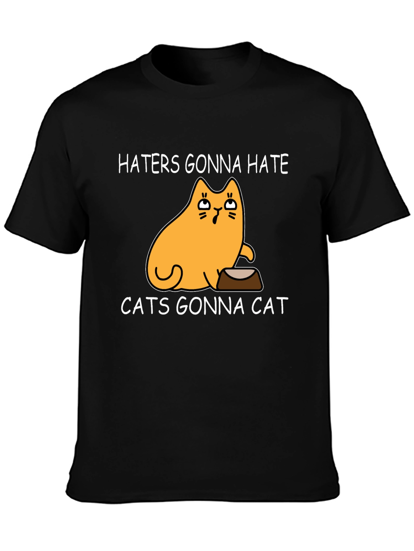 Haters Gonna Hate Cats Gonna Cat Black T-Shirt