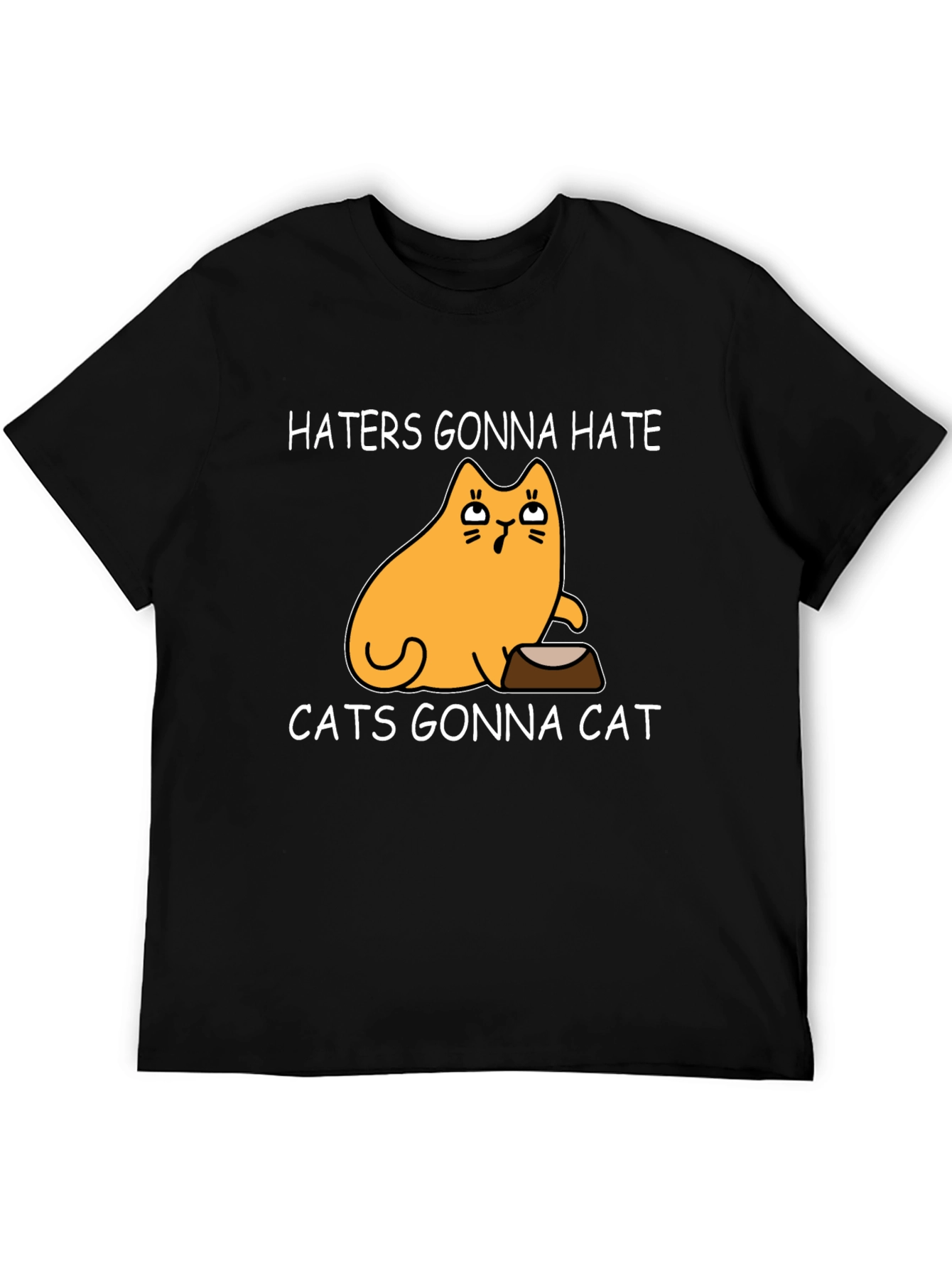 Haters Gonna Hate Cats Gonna Cat Black T-Shirt