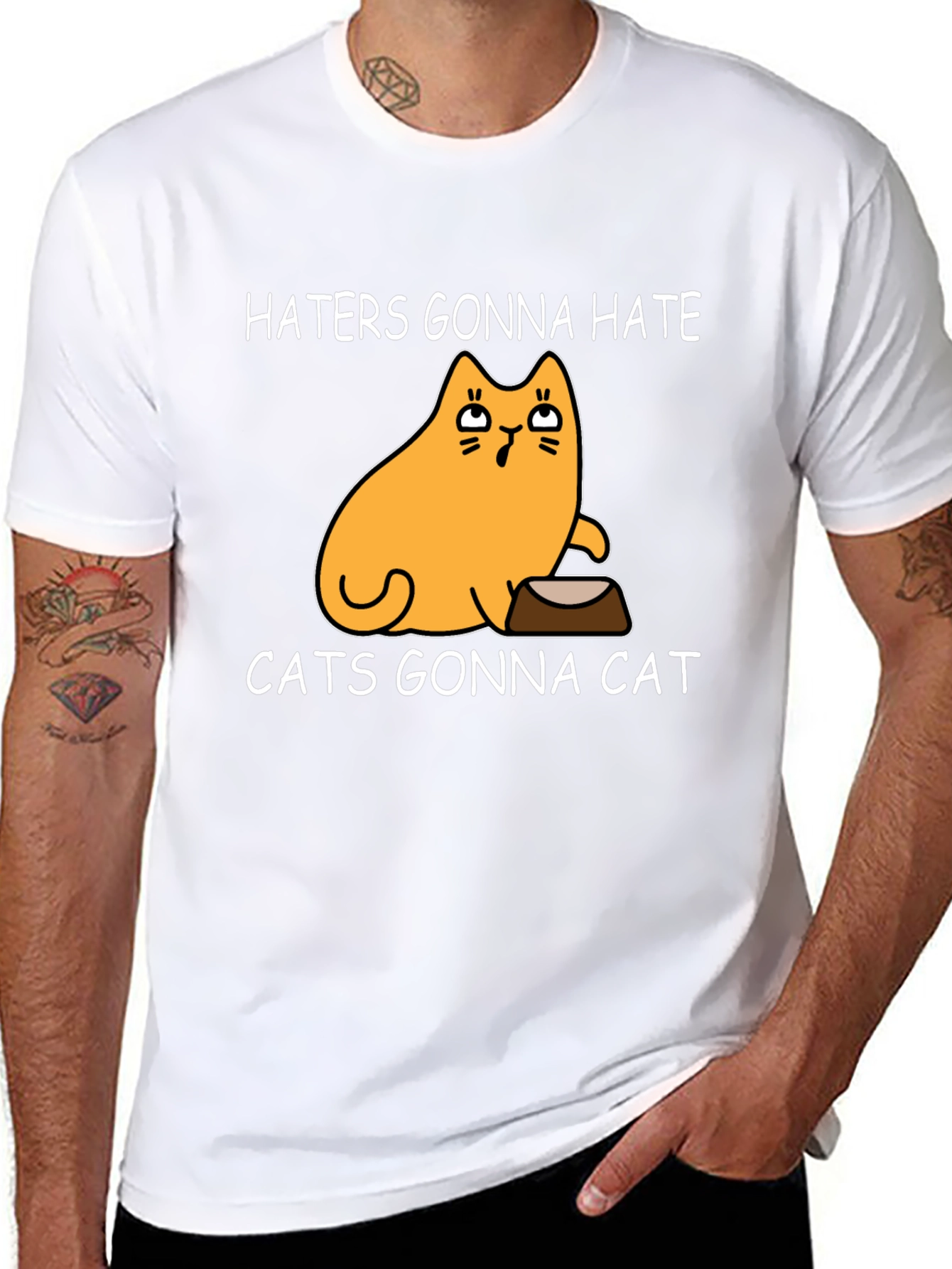 Haters Gonna Hate Cats Gonna Cat Black T-Shirt