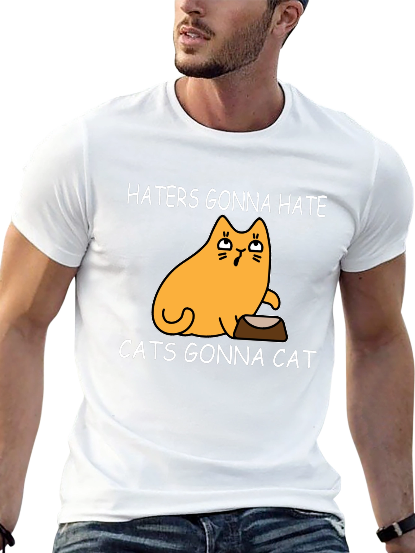 Haters Gonna Hate Cats Gonna Cat Black T-Shirt