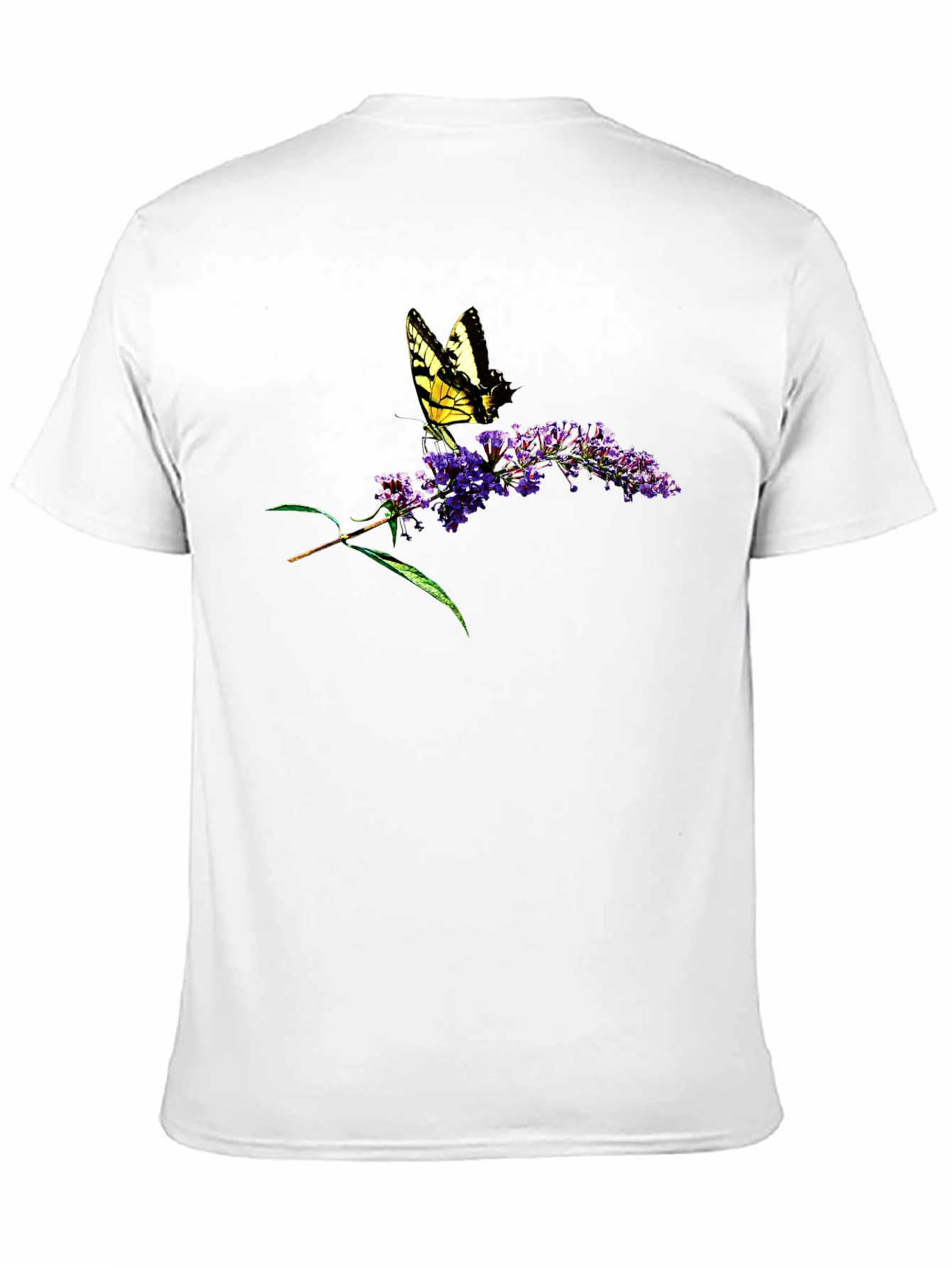 Butterfly on Flowers Graphic T-Shirt