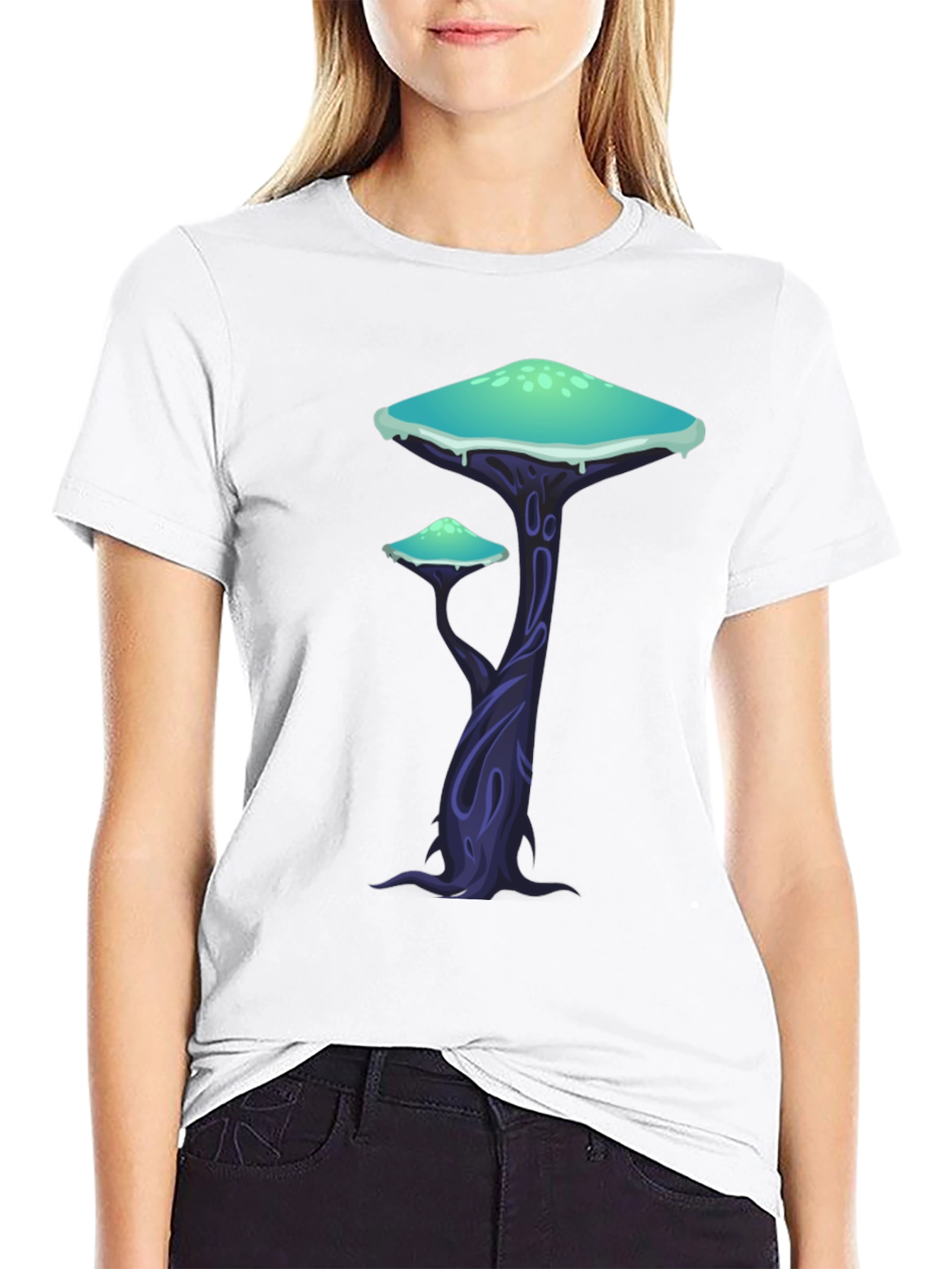Mushroom Forest Graphic T-Shirt