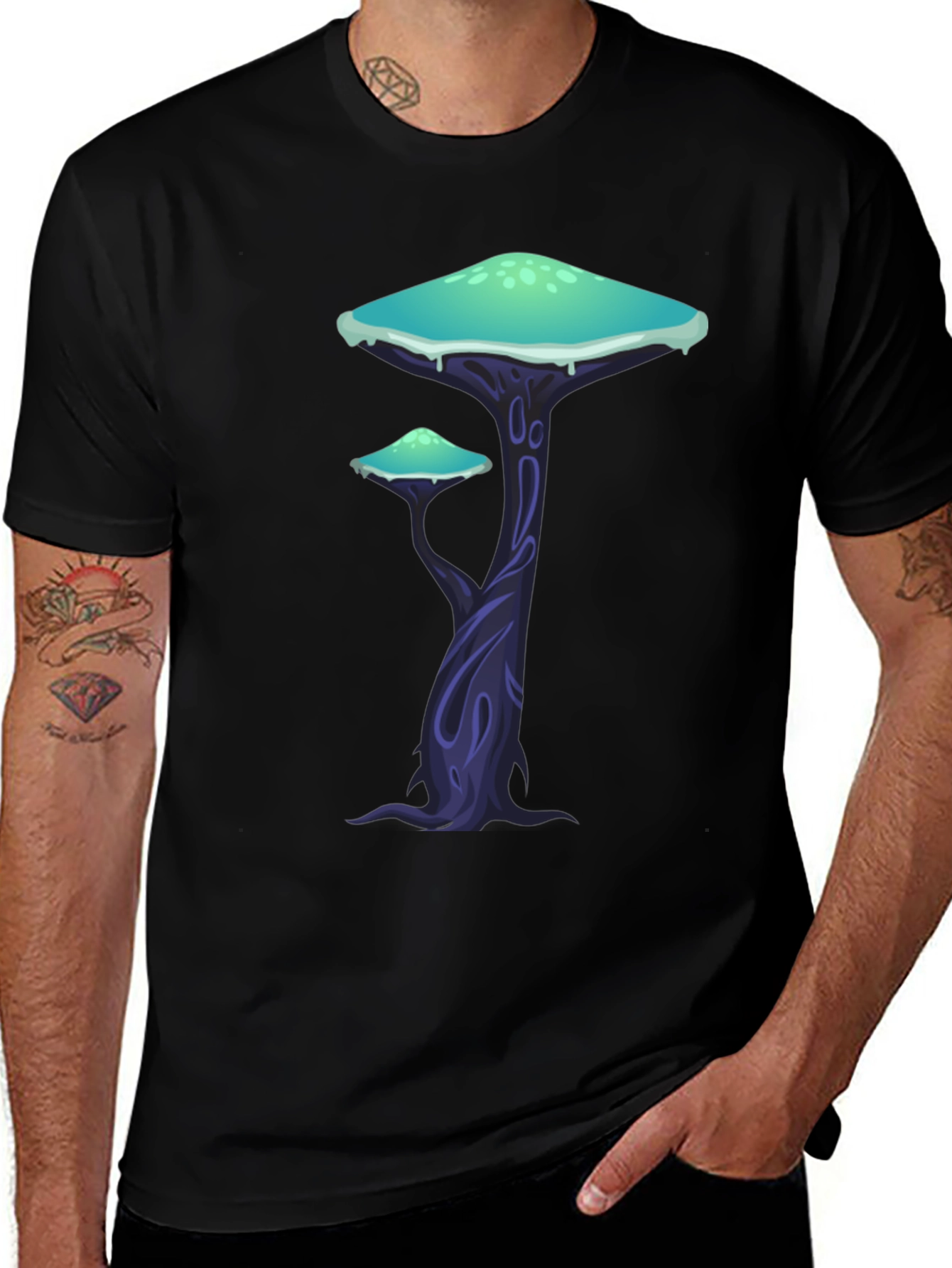 Mushroom Forest Graphic T-Shirt