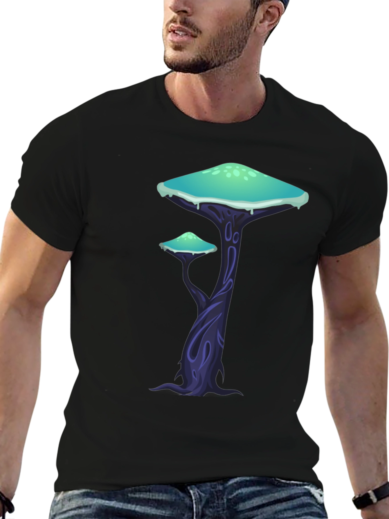 Mushroom Forest Graphic T-Shirt