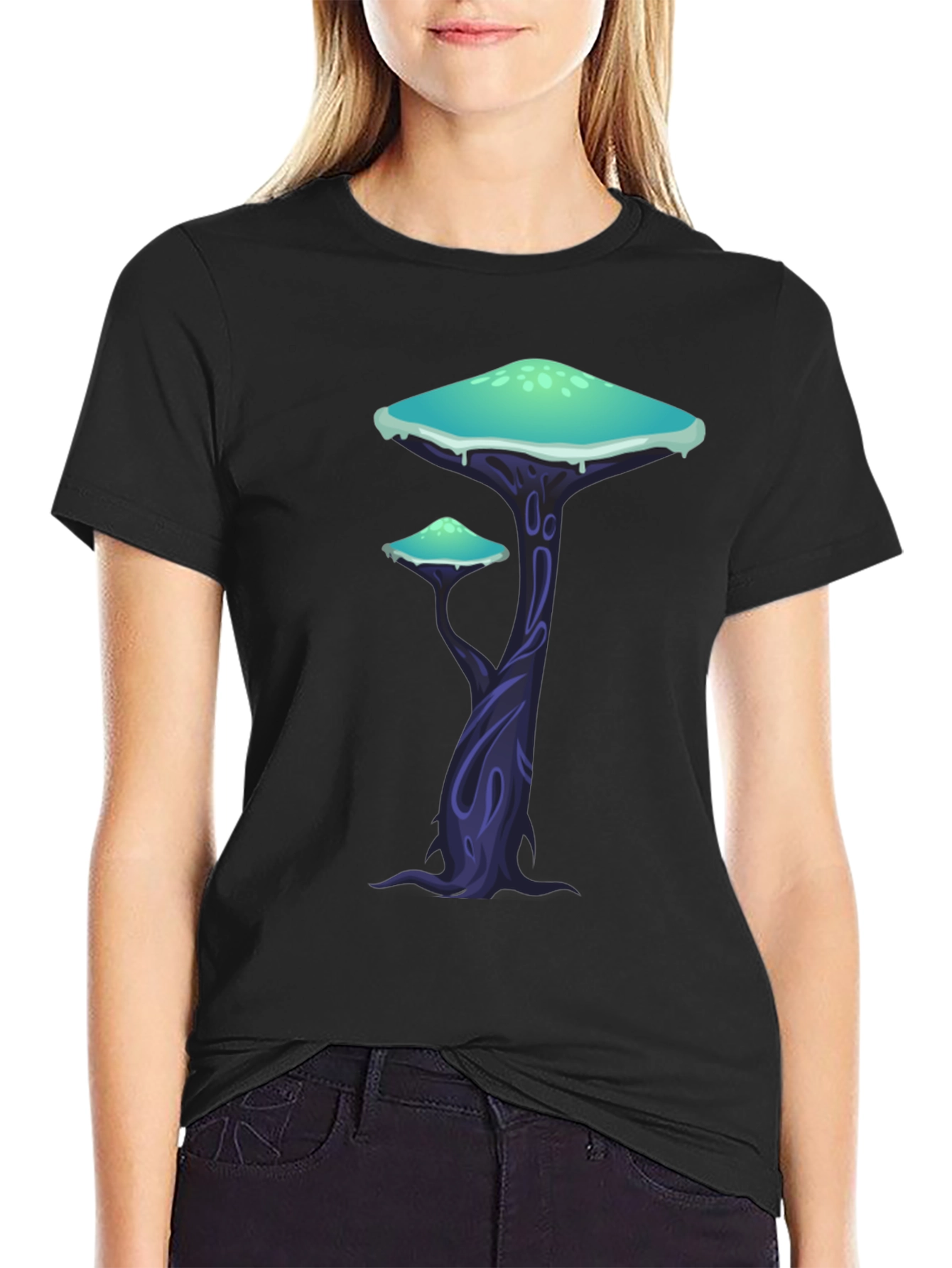 Mushroom Forest Graphic T-Shirt