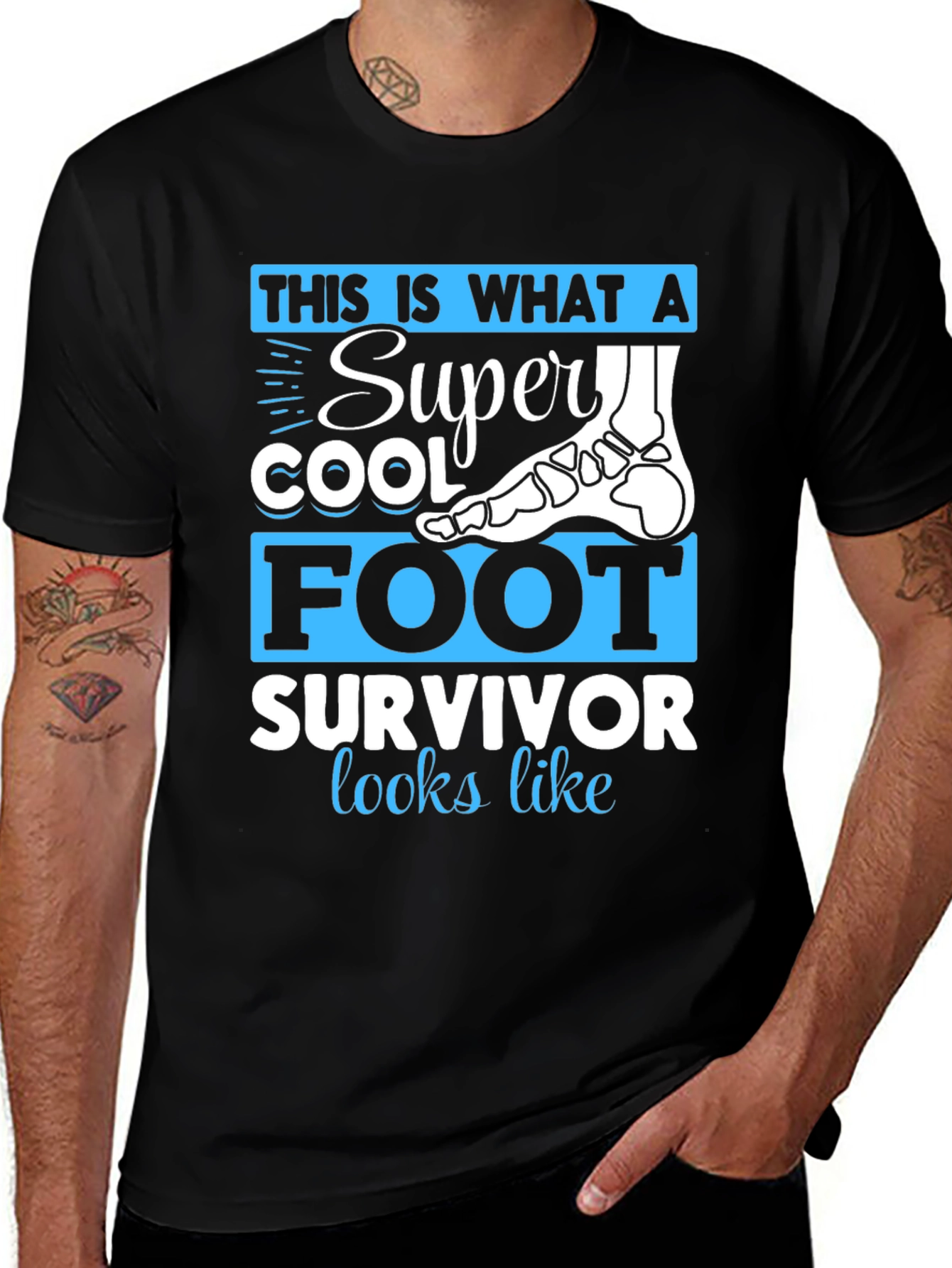 Super Cool Foot Survivor T-Shirt