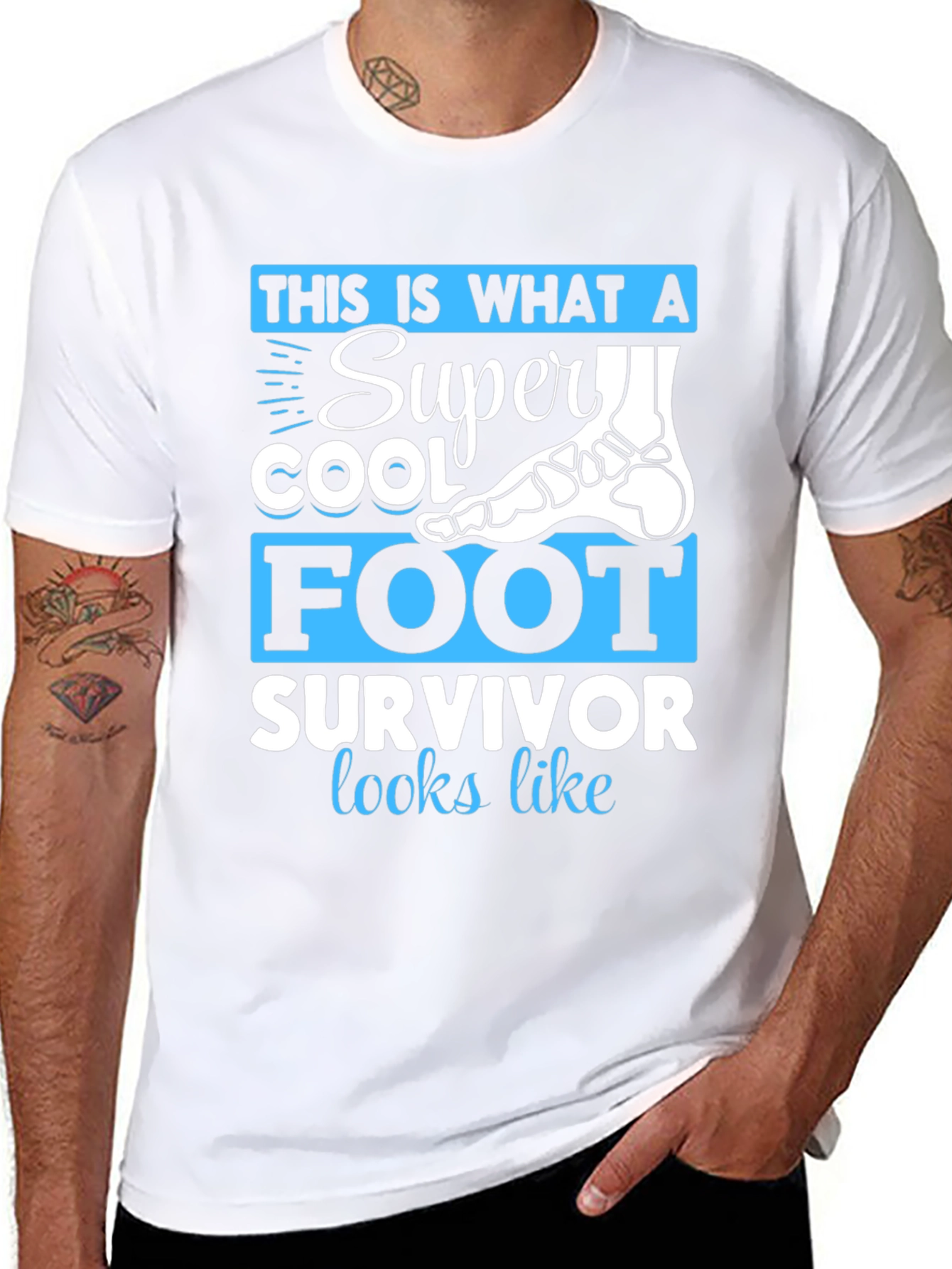 Super Cool Foot Survivor T-Shirt