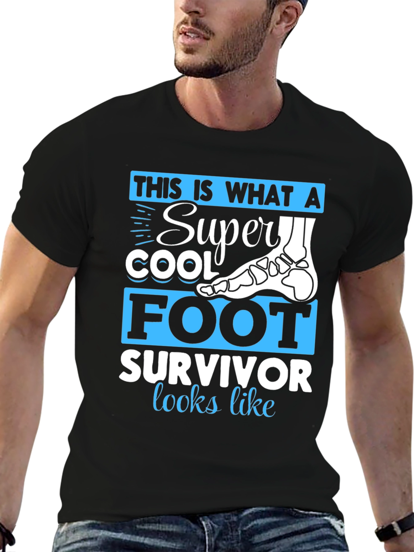 Super Cool Foot Survivor T-Shirt