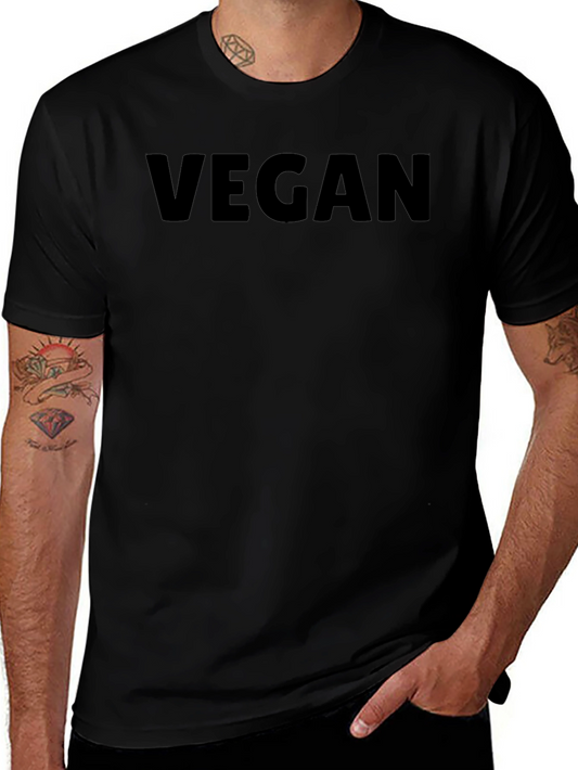 Vegan Statement Tee - Unisex Black T-Shirt