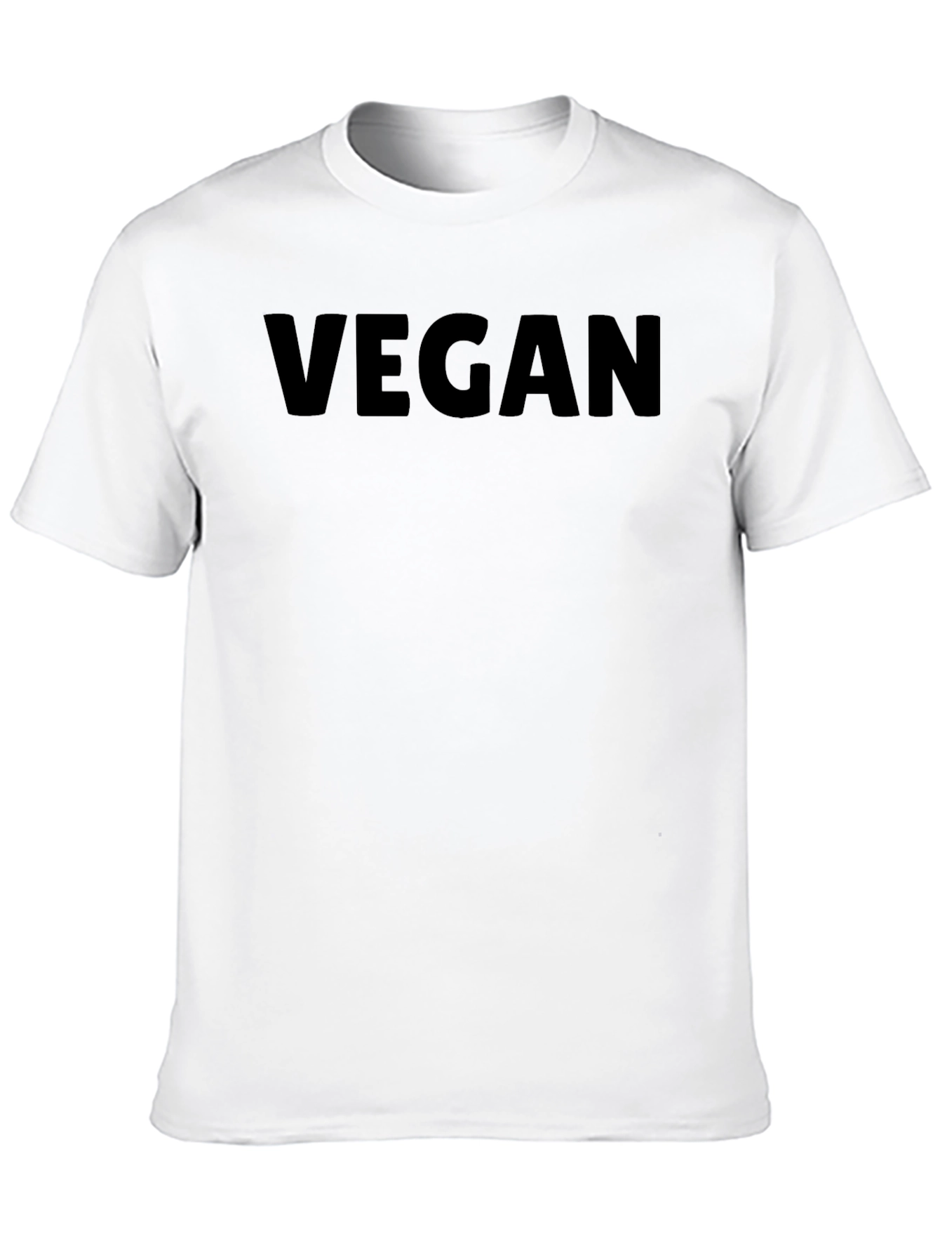 Vegan Statement Tee - Unisex Black T-Shirt