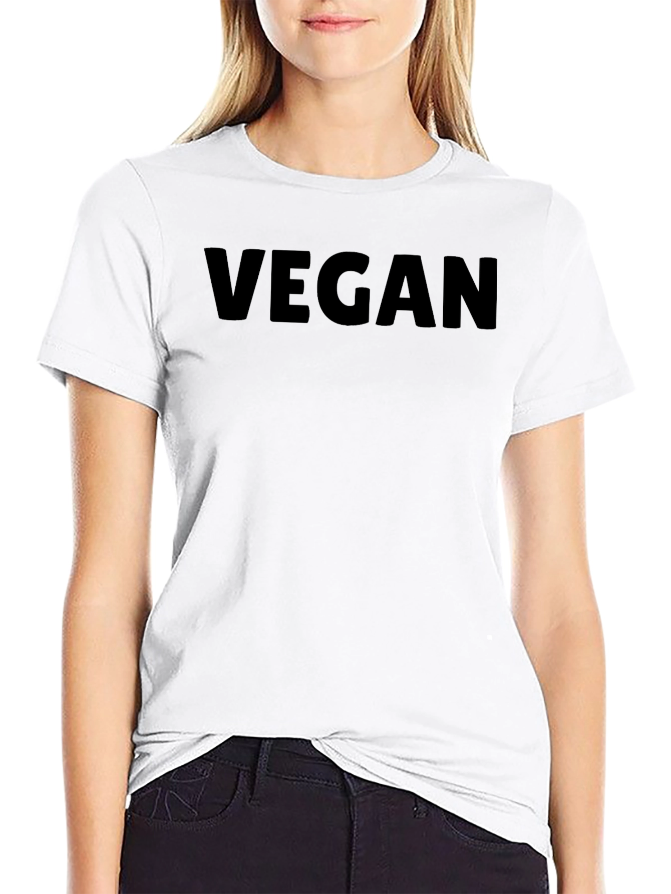 Vegan Statement Tee - Unisex Black T-Shirt