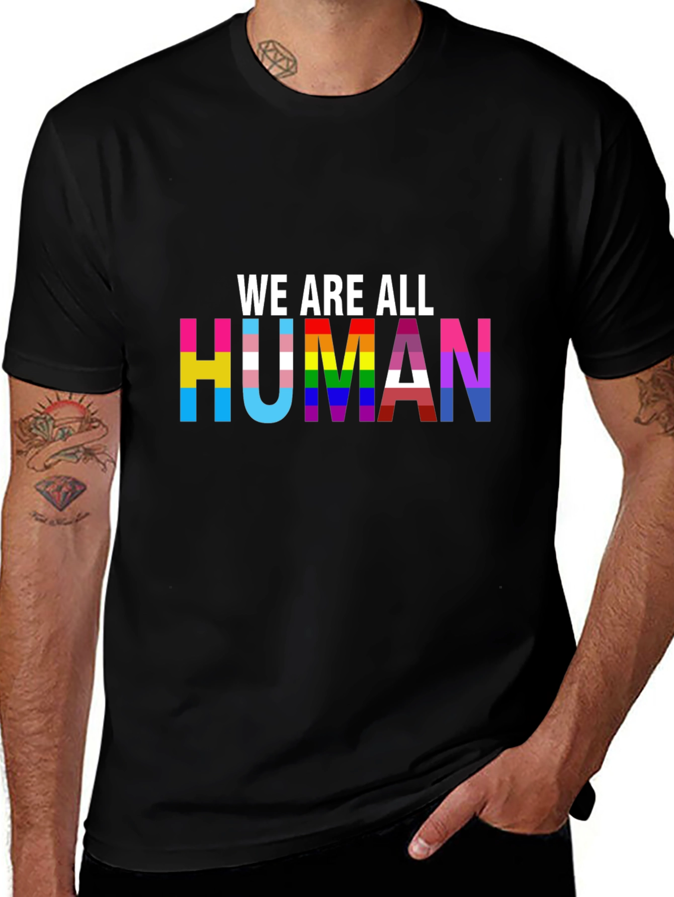 We Are All Human Pride T-Shirt