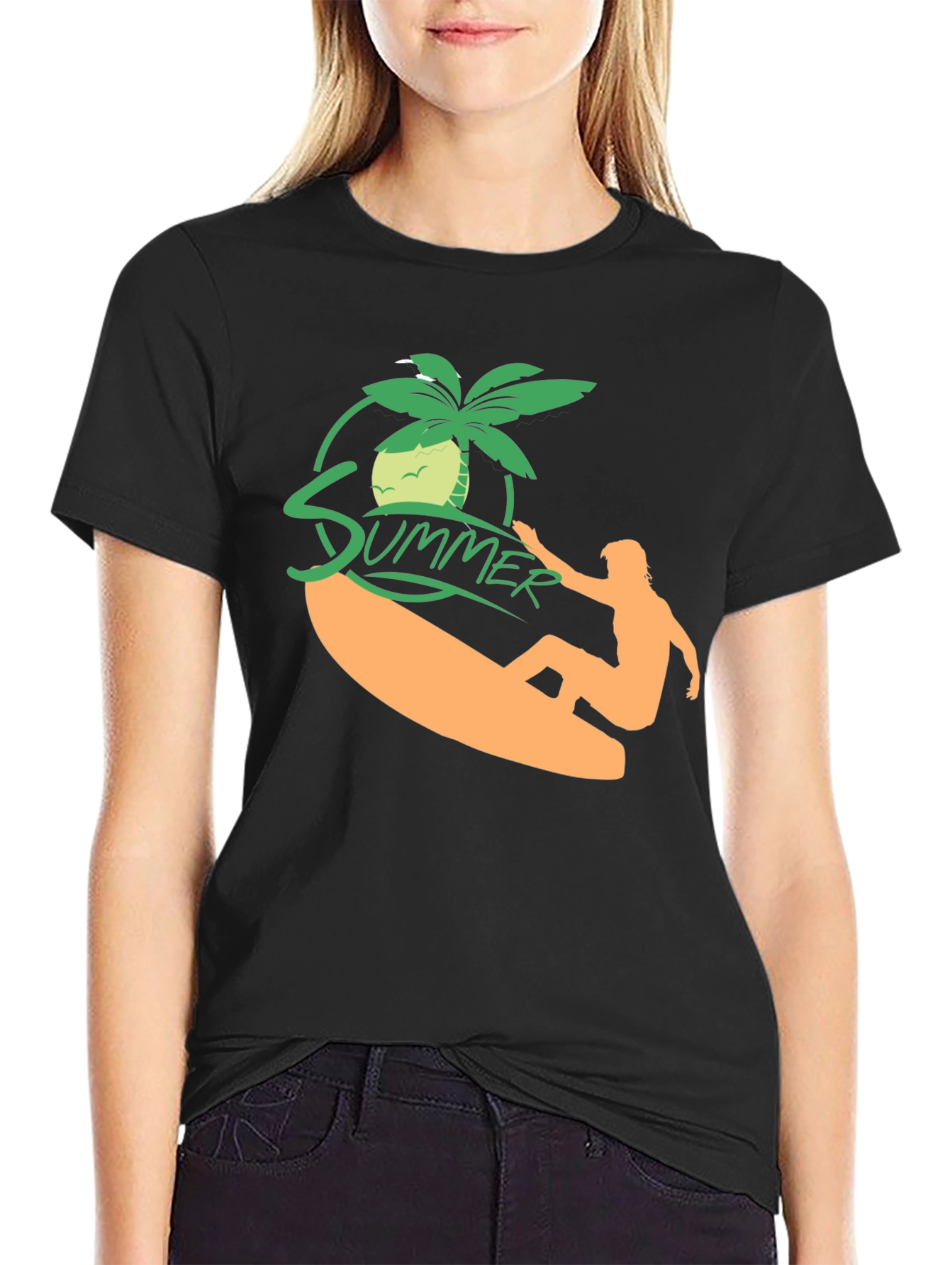 Summer Surf T-Shirt - Black