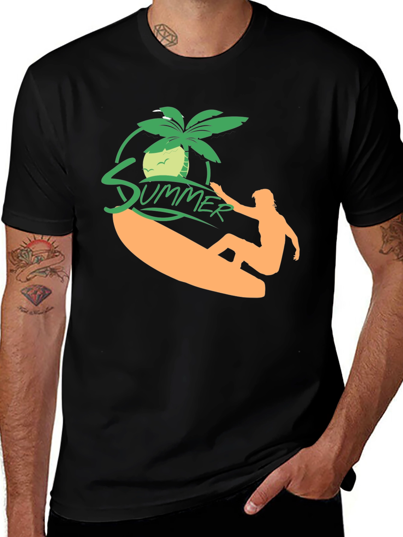 Summer Surf T-Shirt - Black