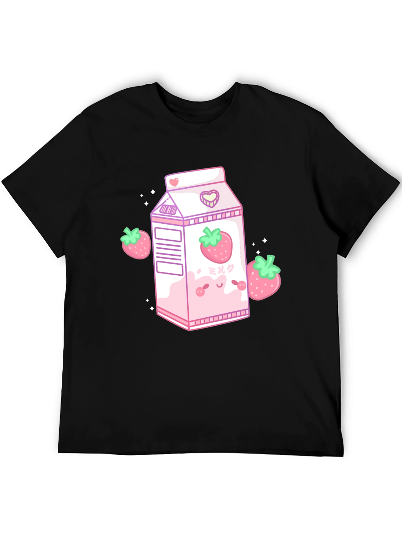 Kawaii Strawberry Milk T-Shirt - Cute Anime Style