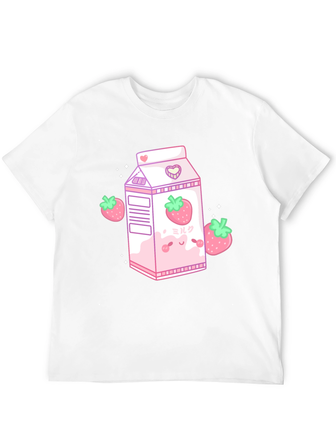 Kawaii Strawberry Milk T-Shirt - Cute Anime Style