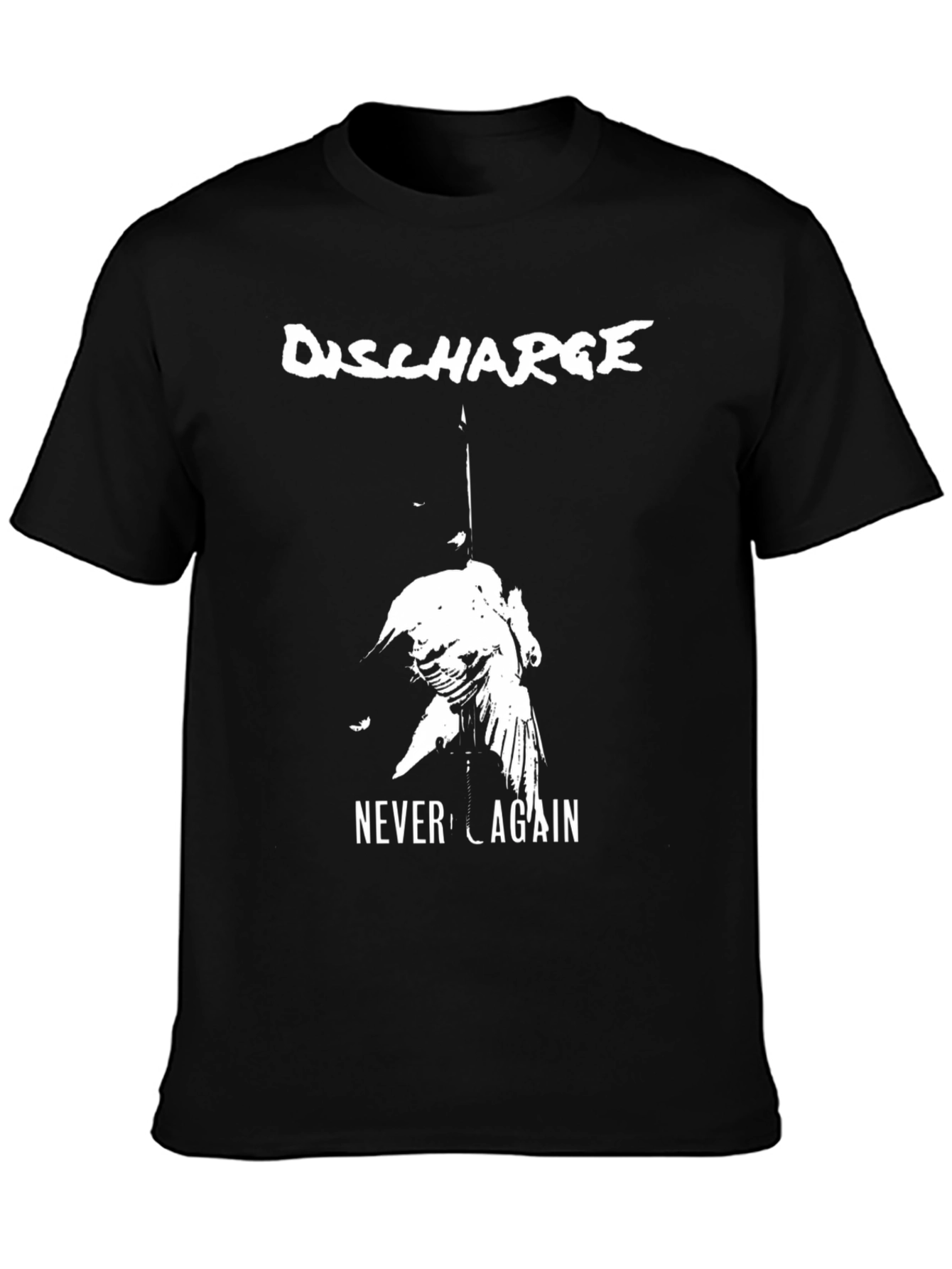 Discharge Never Again Graphic T-Shirt