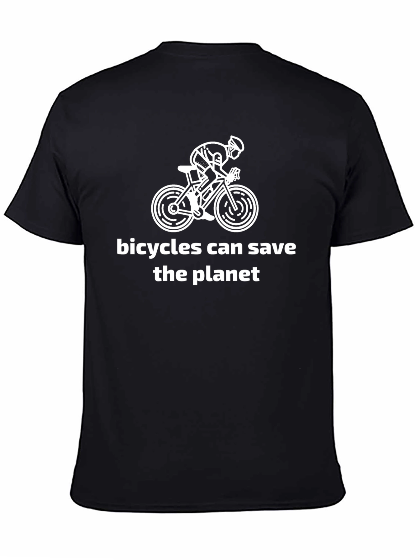 Bicycles Can Save The Planet Black T-Shirt