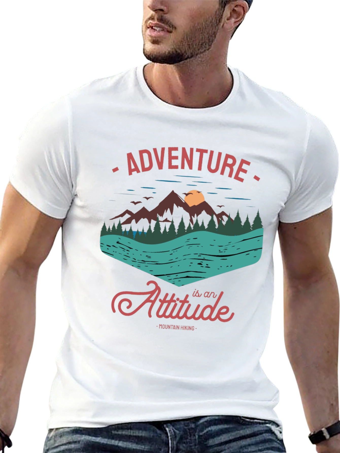 Adventure Attitude Mountain Hiking T-Shirt