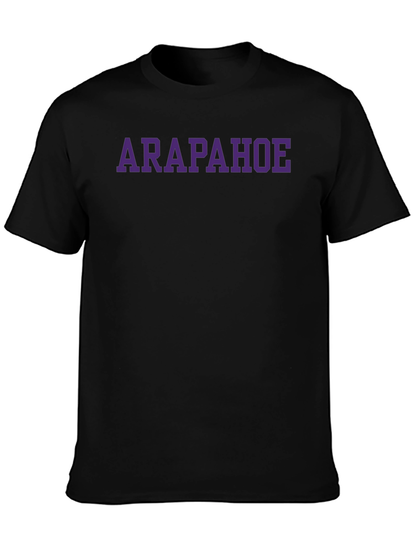 Arapahoe T-Shirt - Black Crew Neck Short Sleeve