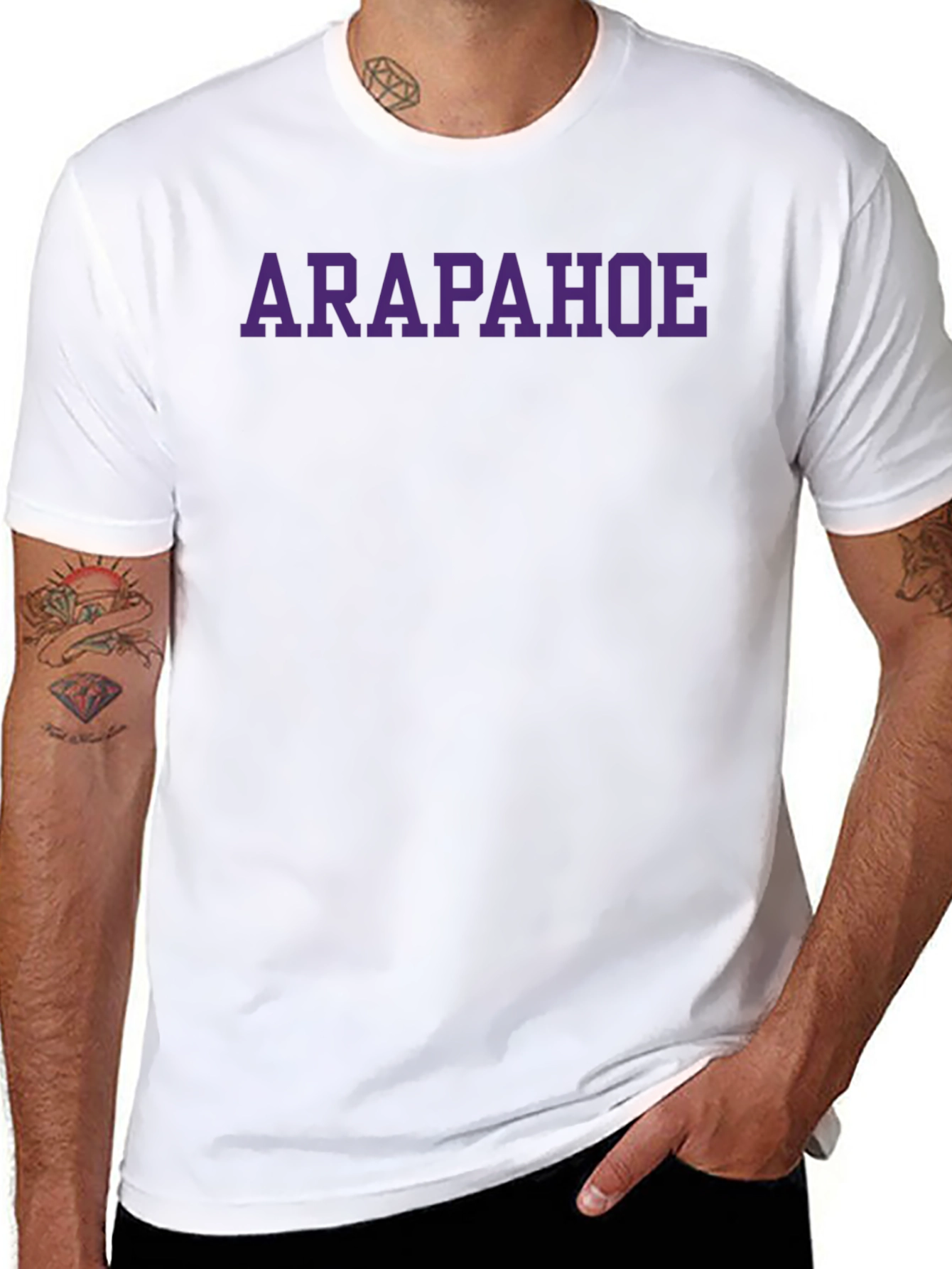 Arapahoe T-Shirt - Black Crew Neck Short Sleeve