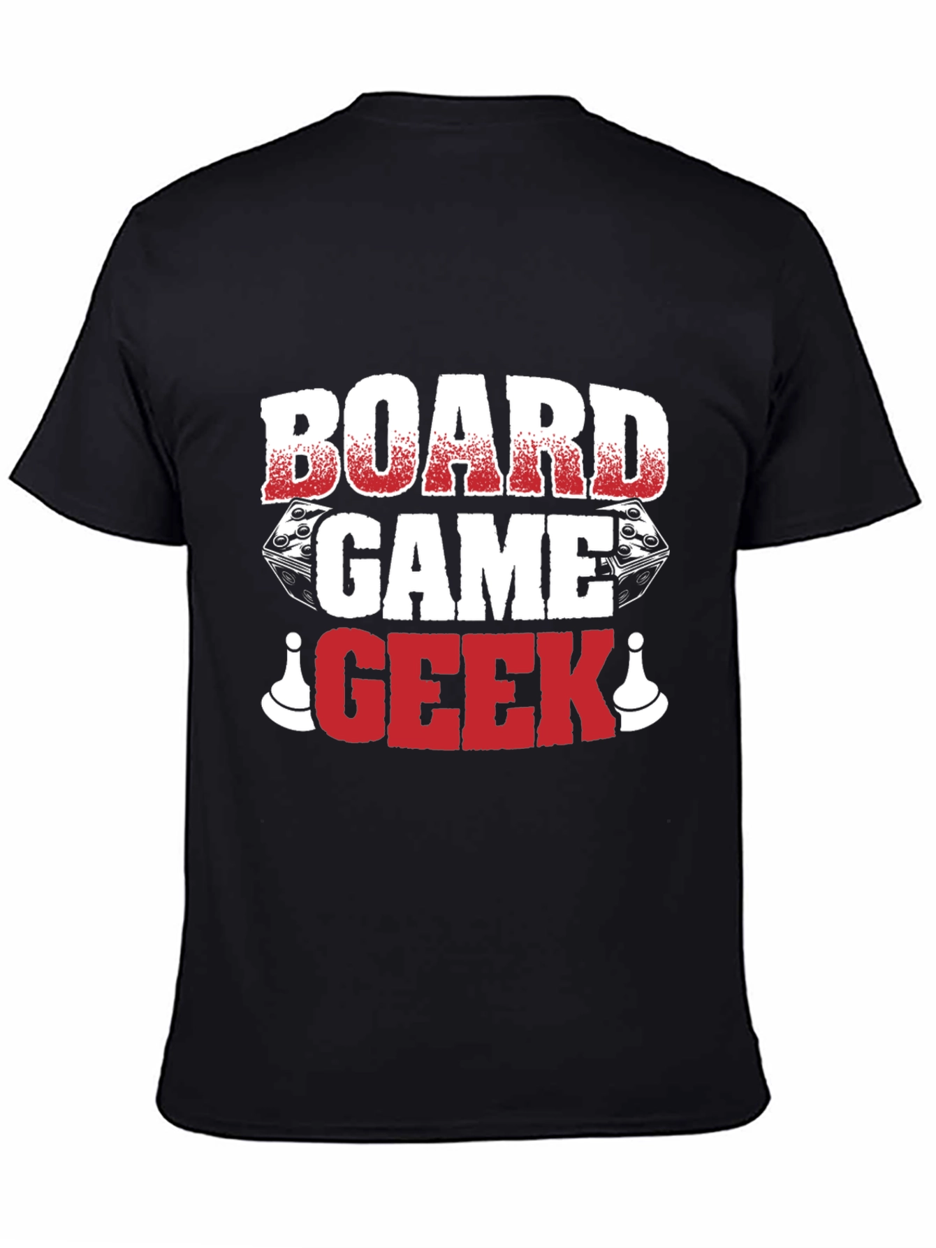 Board Game Geek T-Shirt - Dice and Pawn Graphic